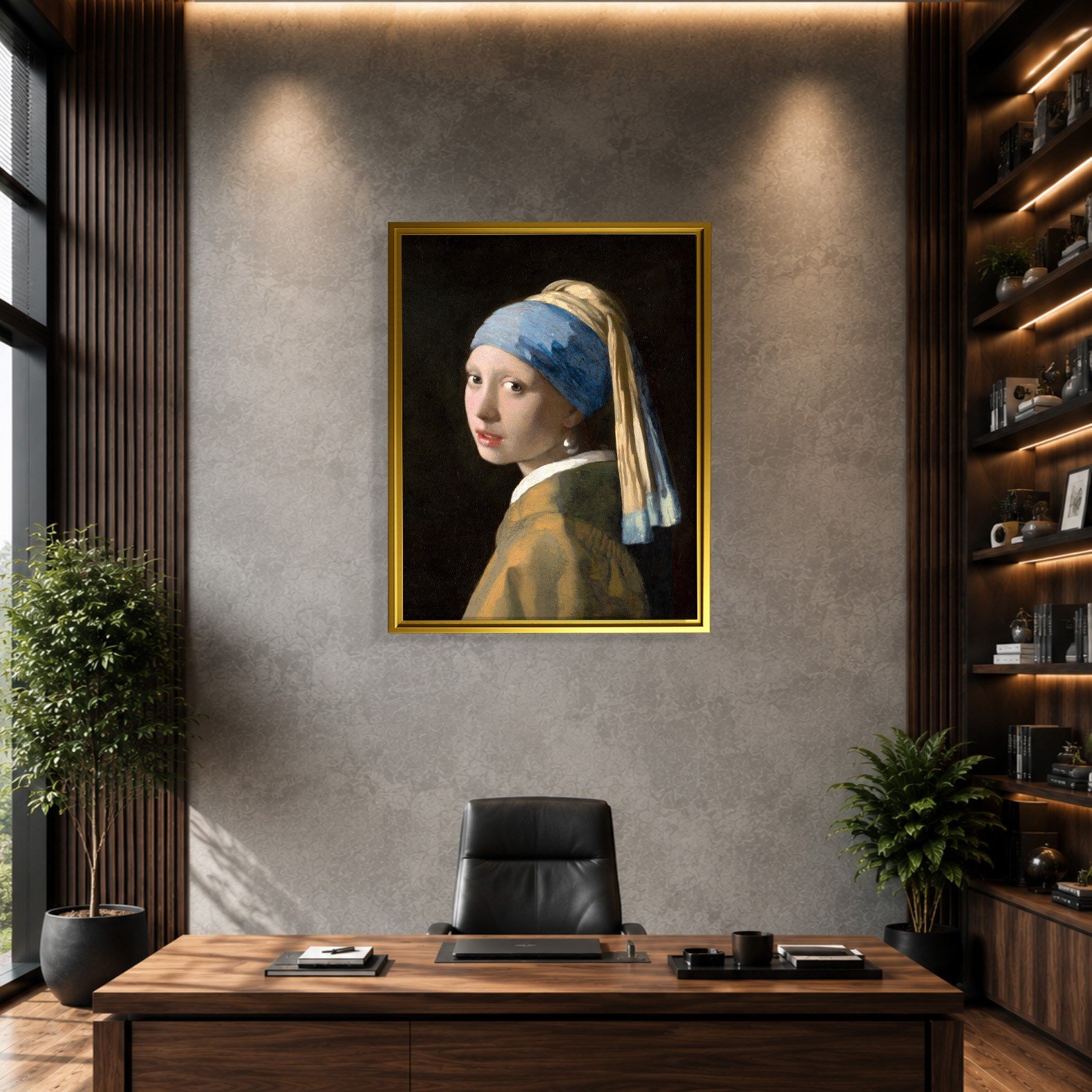 İnci Küpeli Kız Kanvas Tablo – Johannes Vermeer Girl with a Pearl Earring Klasik Sanat Eseri