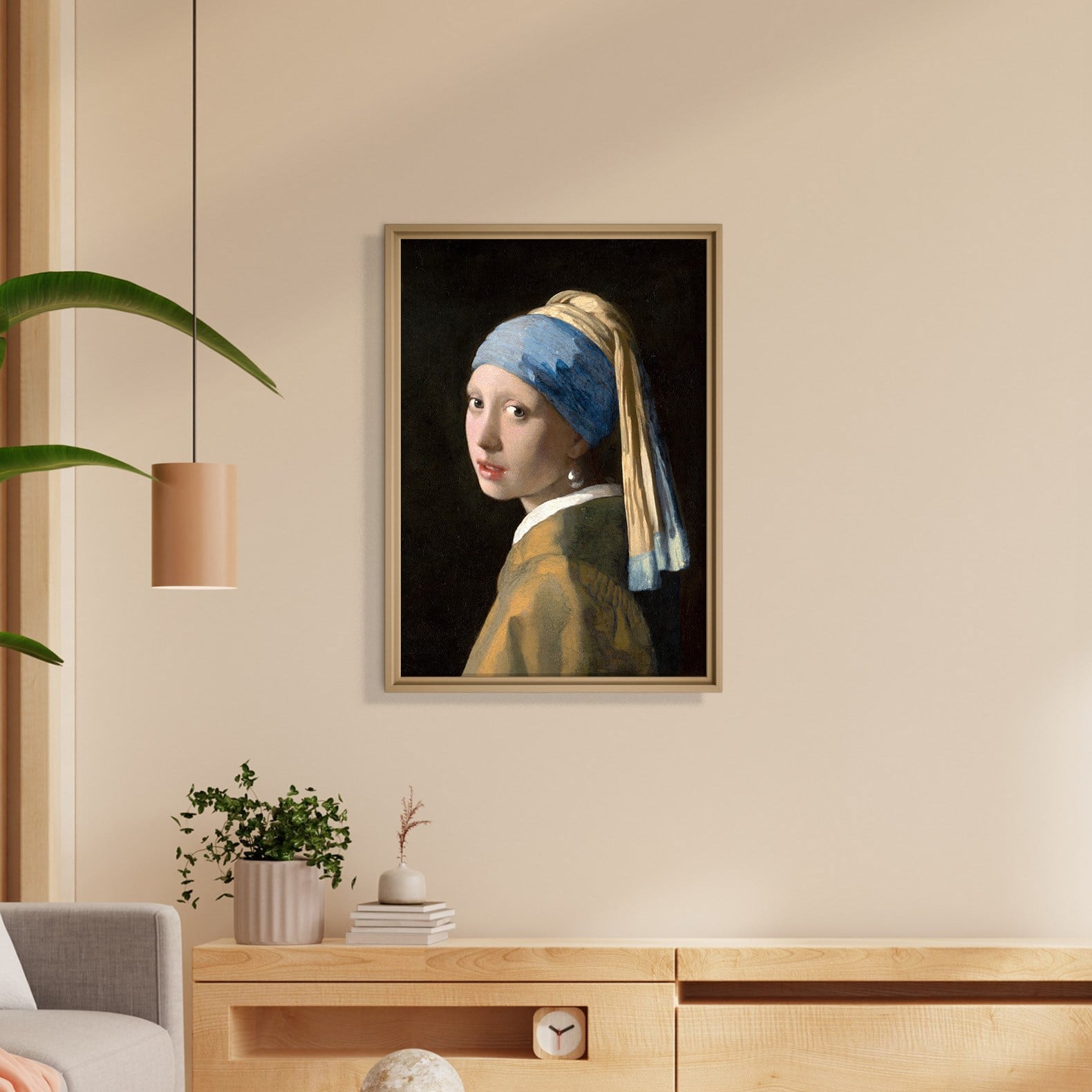 İnci Küpeli Kız Kanvas Tablo – Johannes Vermeer Girl with a Pearl Earring Klasik Sanat Eseri
