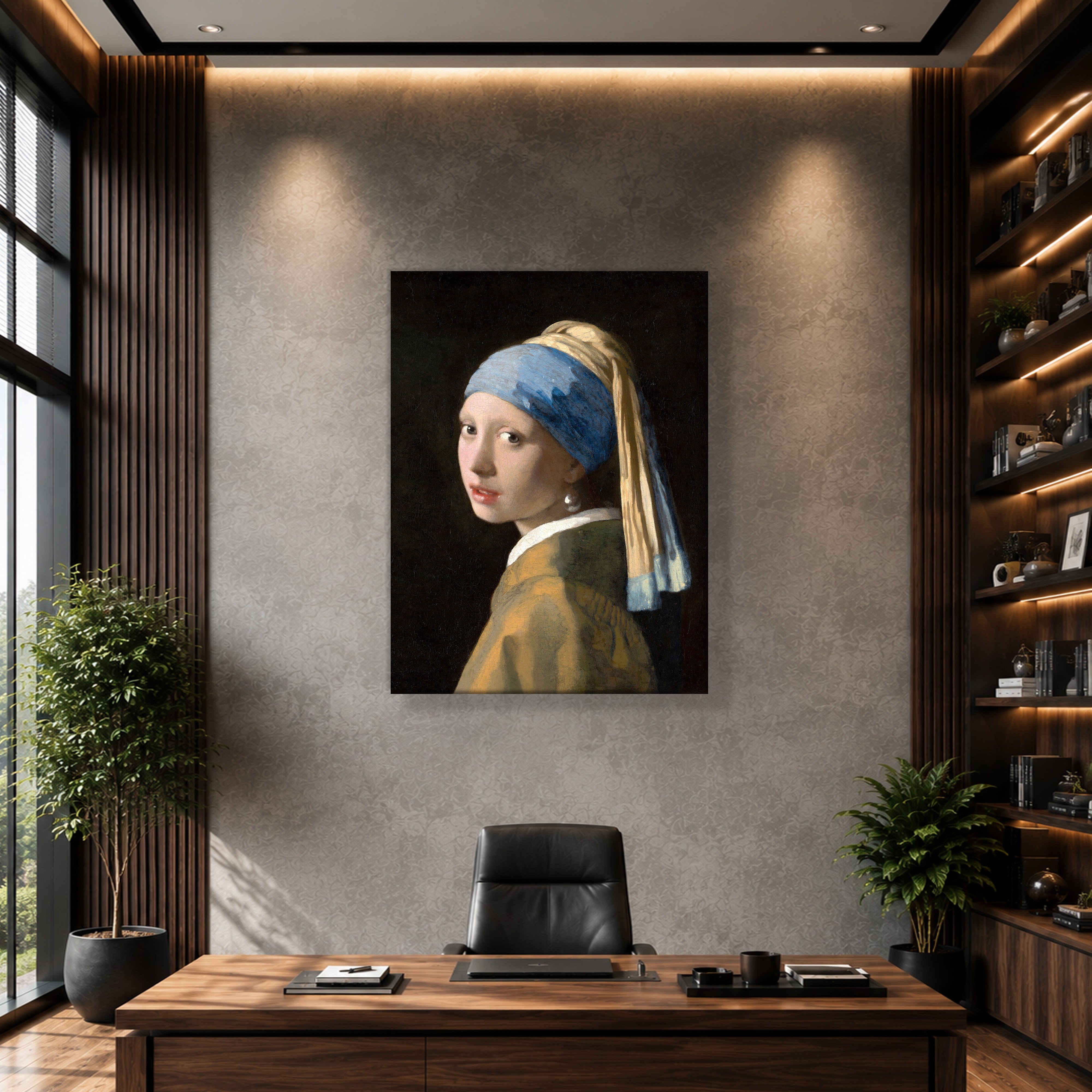 İnci Küpeli Kız Kanvas Tablo – Johannes Vermeer Girl with a Pearl Earring Klasik Sanat Eseri