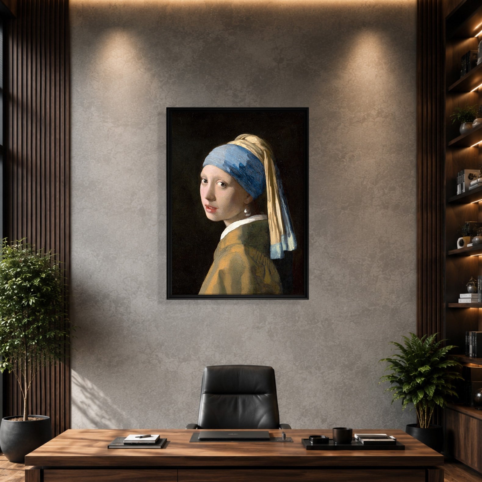 İnci Küpeli Kız Kanvas Tablo – Johannes Vermeer Girl with a Pearl Earring Klasik Sanat Eseri