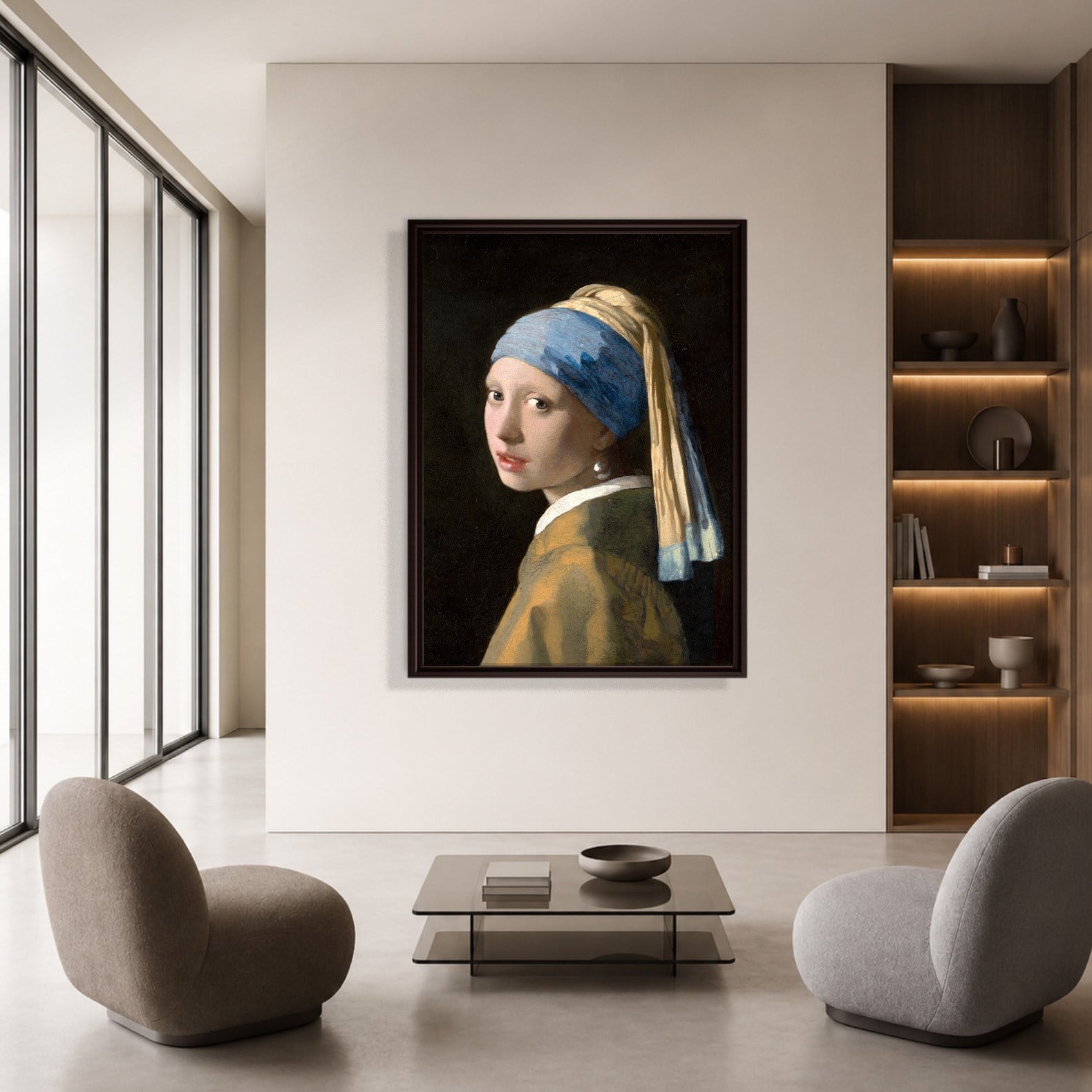 İnci Küpeli Kız Kanvas Tablo – Johannes Vermeer Girl with a Pearl Earring Klasik Sanat Eseri