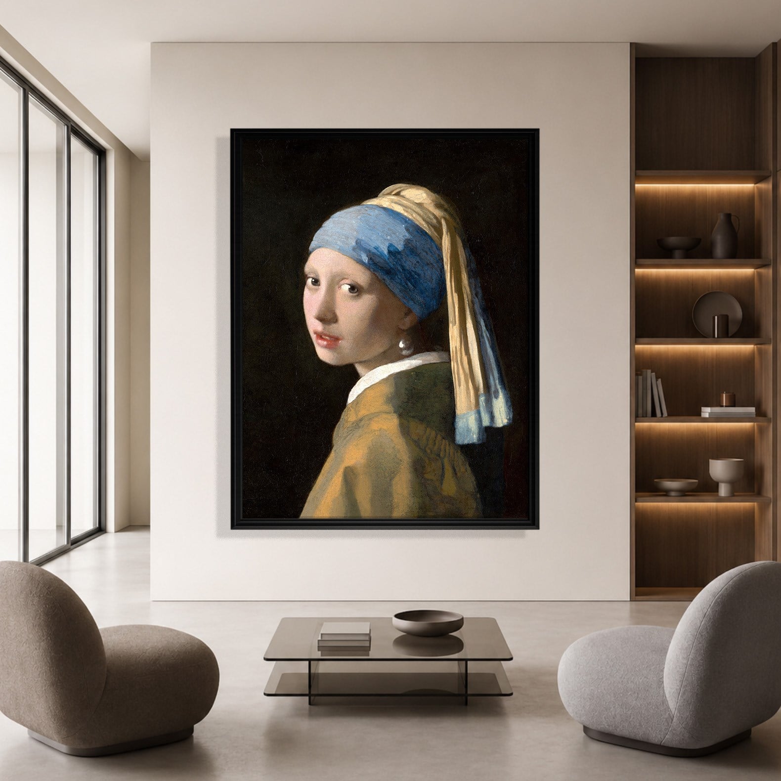 İnci Küpeli Kız Kanvas Tablo – Johannes Vermeer Girl with a Pearl Earring Klasik Sanat Eseri
