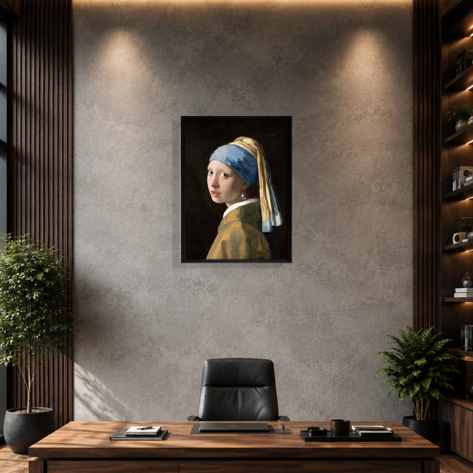 İnci Küpeli Kız Kanvas Tablo – Johannes Vermeer Girl with a Pearl Earring Klasik Sanat Eseri
