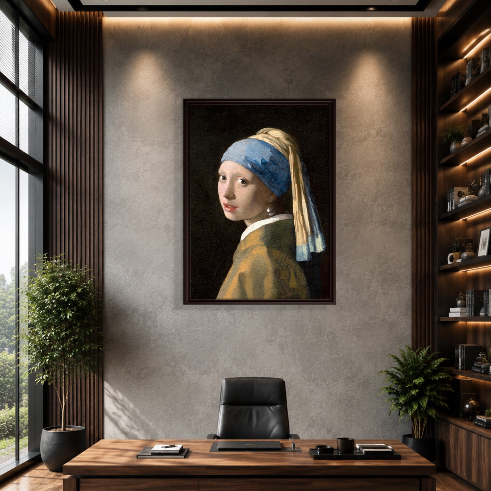 İnci Küpeli Kız Kanvas Tablo – Johannes Vermeer Girl with a Pearl Earring Klasik Sanat Eseri