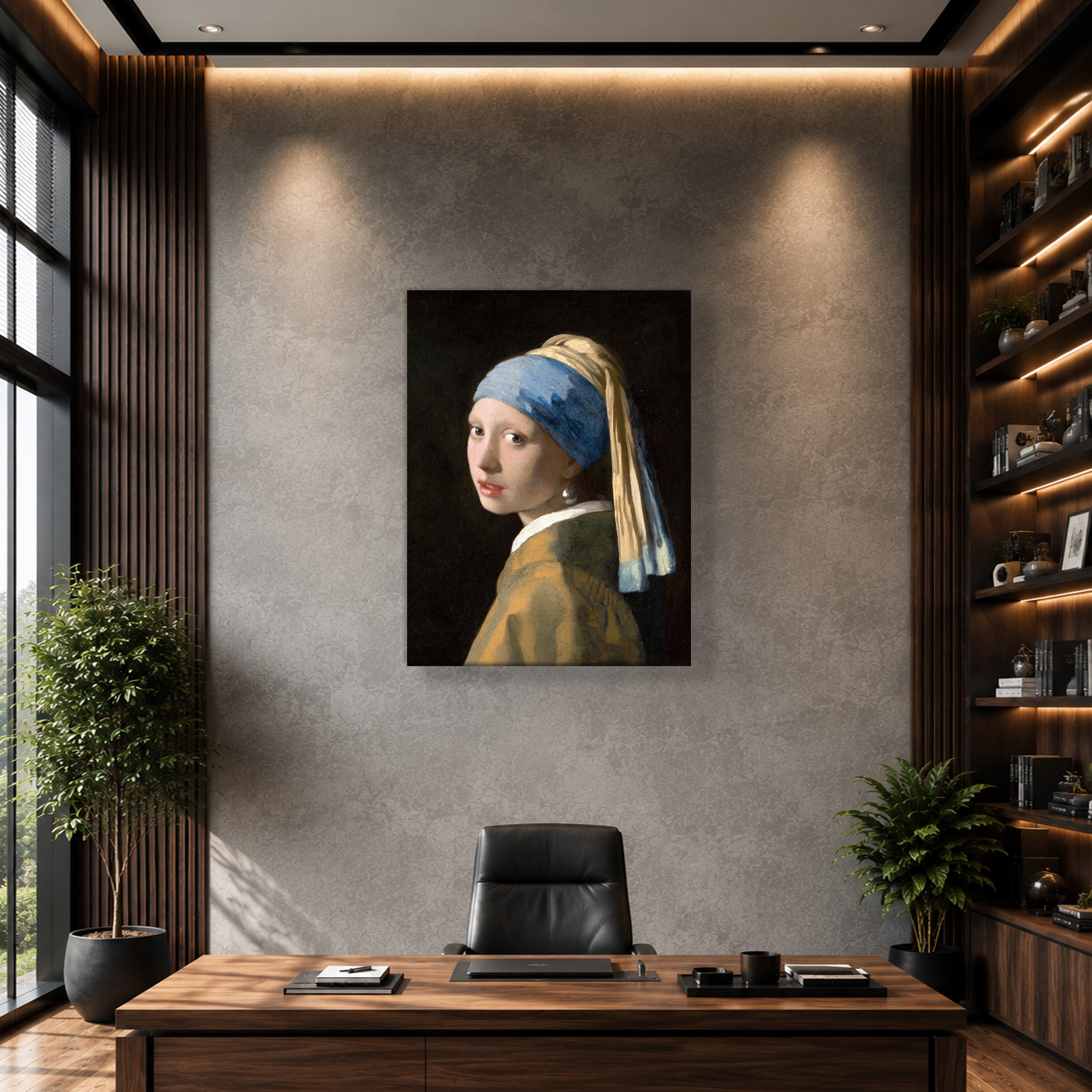 İnci Küpeli Kız Kanvas Tablo – Johannes Vermeer Girl with a Pearl Earring Klasik Sanat Eseri