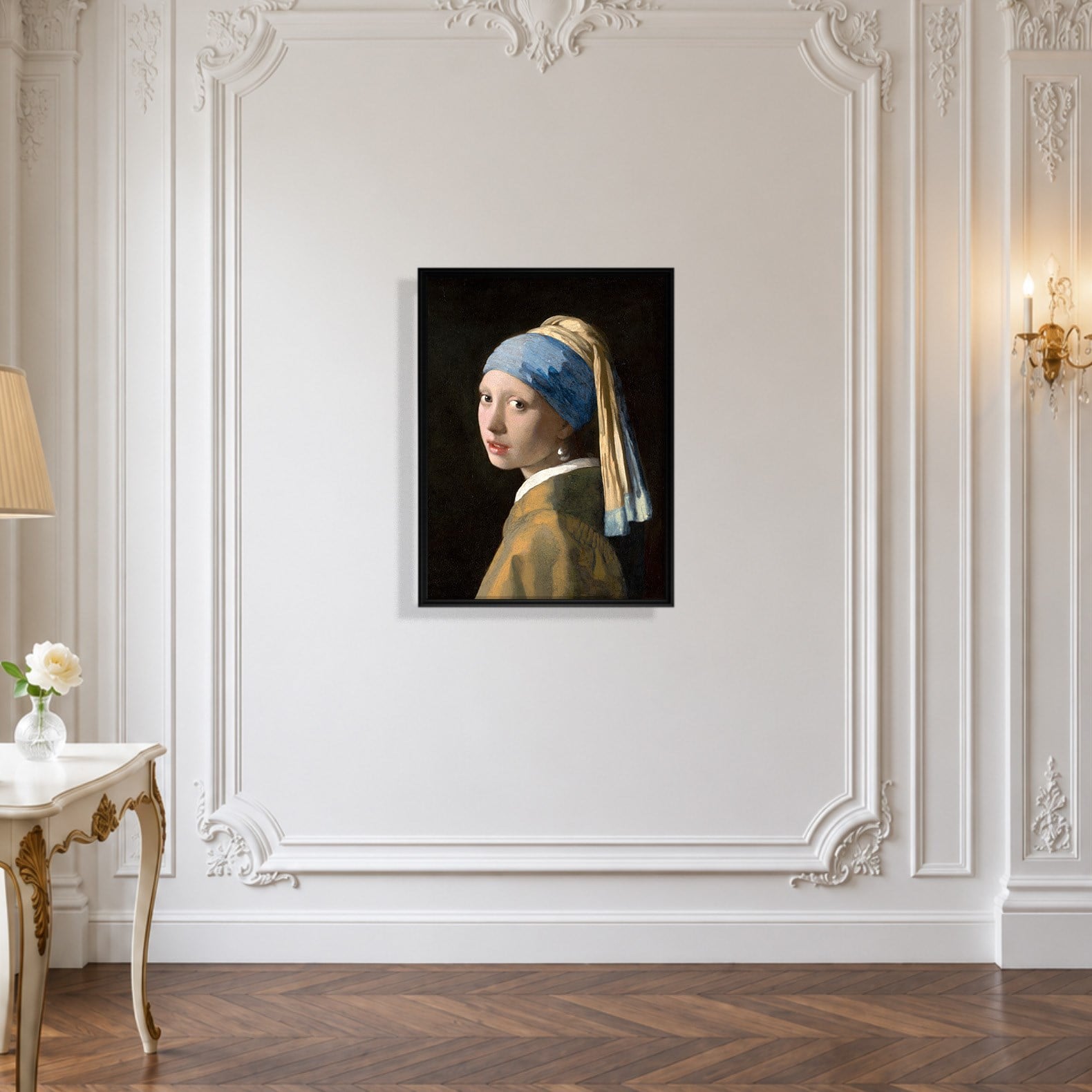 İnci Küpeli Kız Kanvas Tablo – Johannes Vermeer Girl with a Pearl Earring Klasik Sanat Eseri