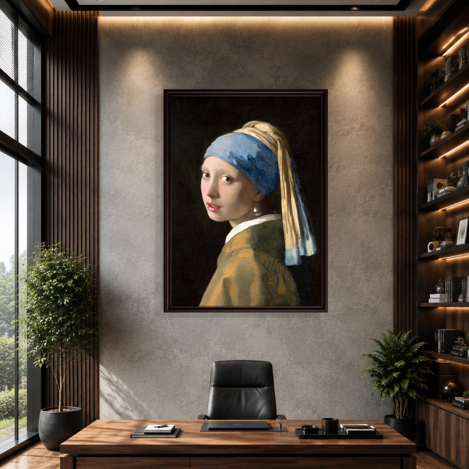 İnci Küpeli Kız Kanvas Tablo – Johannes Vermeer Girl with a Pearl Earring Klasik Sanat Eseri
