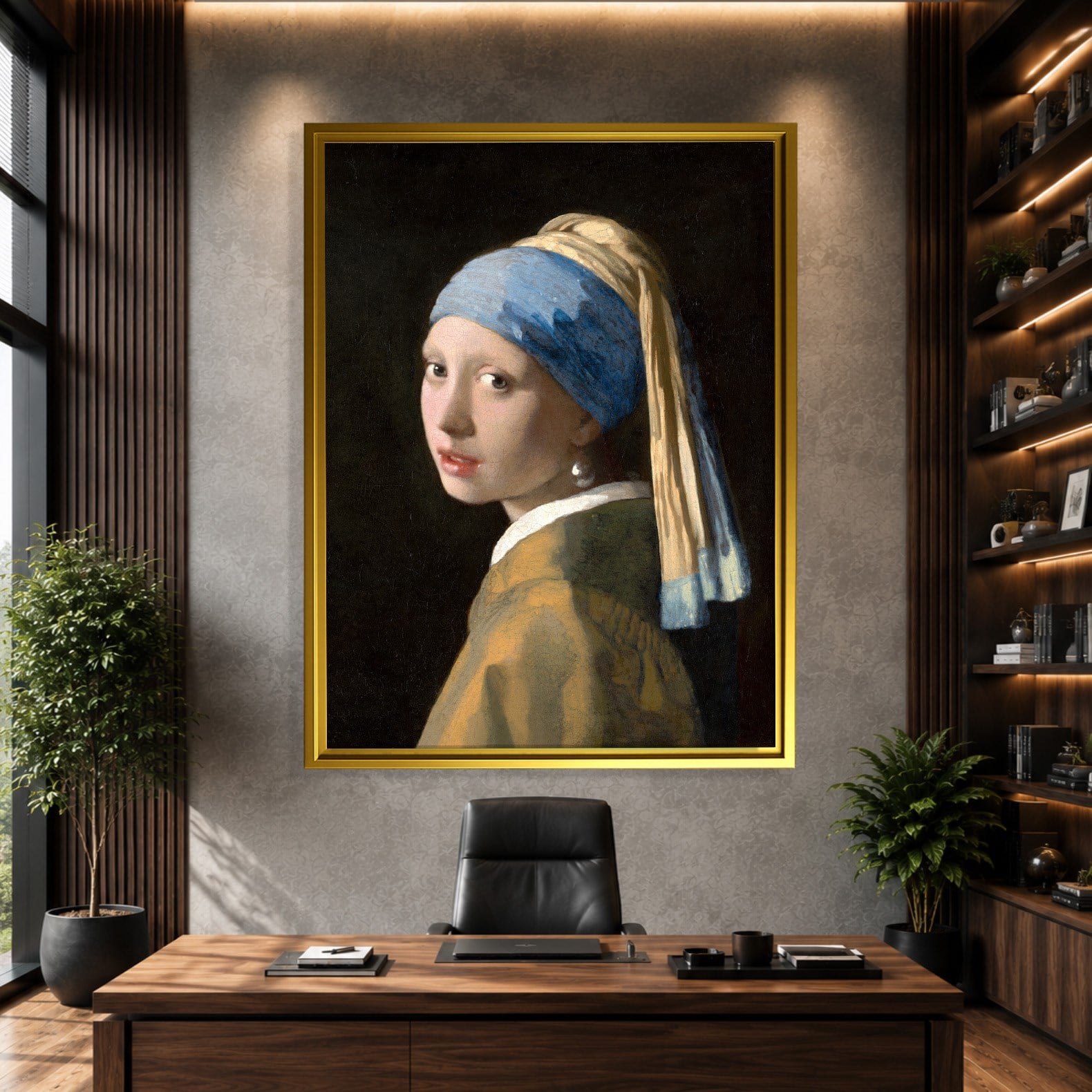 İnci Küpeli Kız Kanvas Tablo – Johannes Vermeer Girl with a Pearl Earring Klasik Sanat Eseri