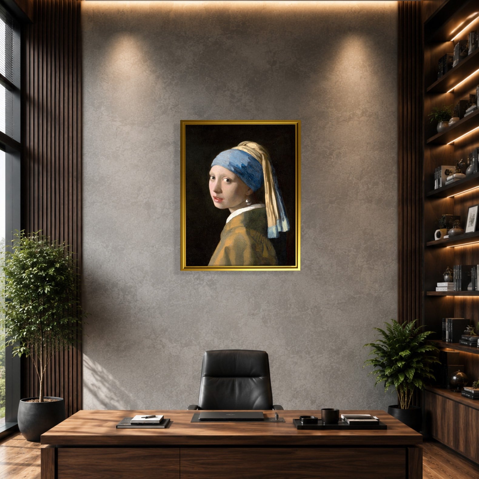 İnci Küpeli Kız Kanvas Tablo – Johannes Vermeer Girl with a Pearl Earring Klasik Sanat Eseri