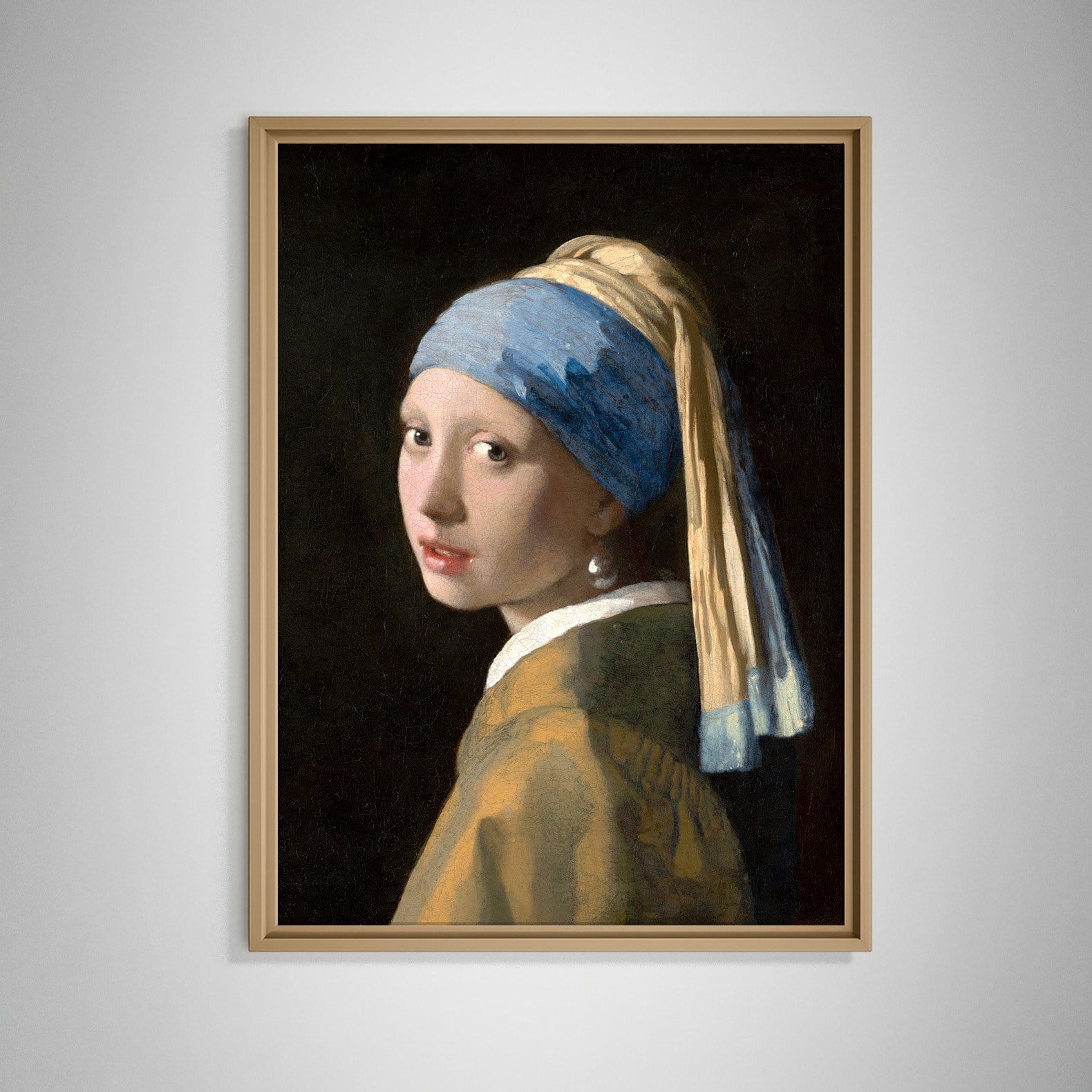 İnci Küpeli Kız Kanvas Tablo – Johannes Vermeer Girl with a Pearl Earring Klasik Sanat Eseri