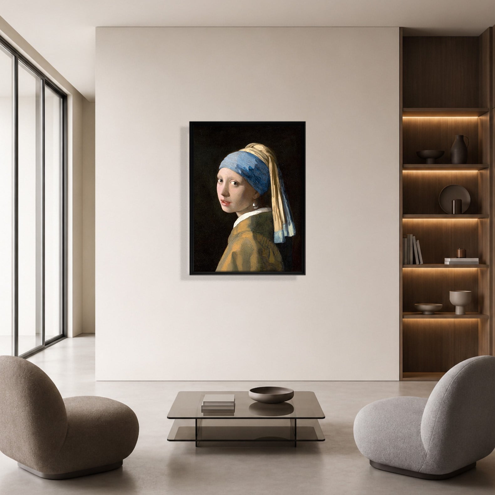 İnci Küpeli Kız Kanvas Tablo – Johannes Vermeer Girl with a Pearl Earring Klasik Sanat Eseri