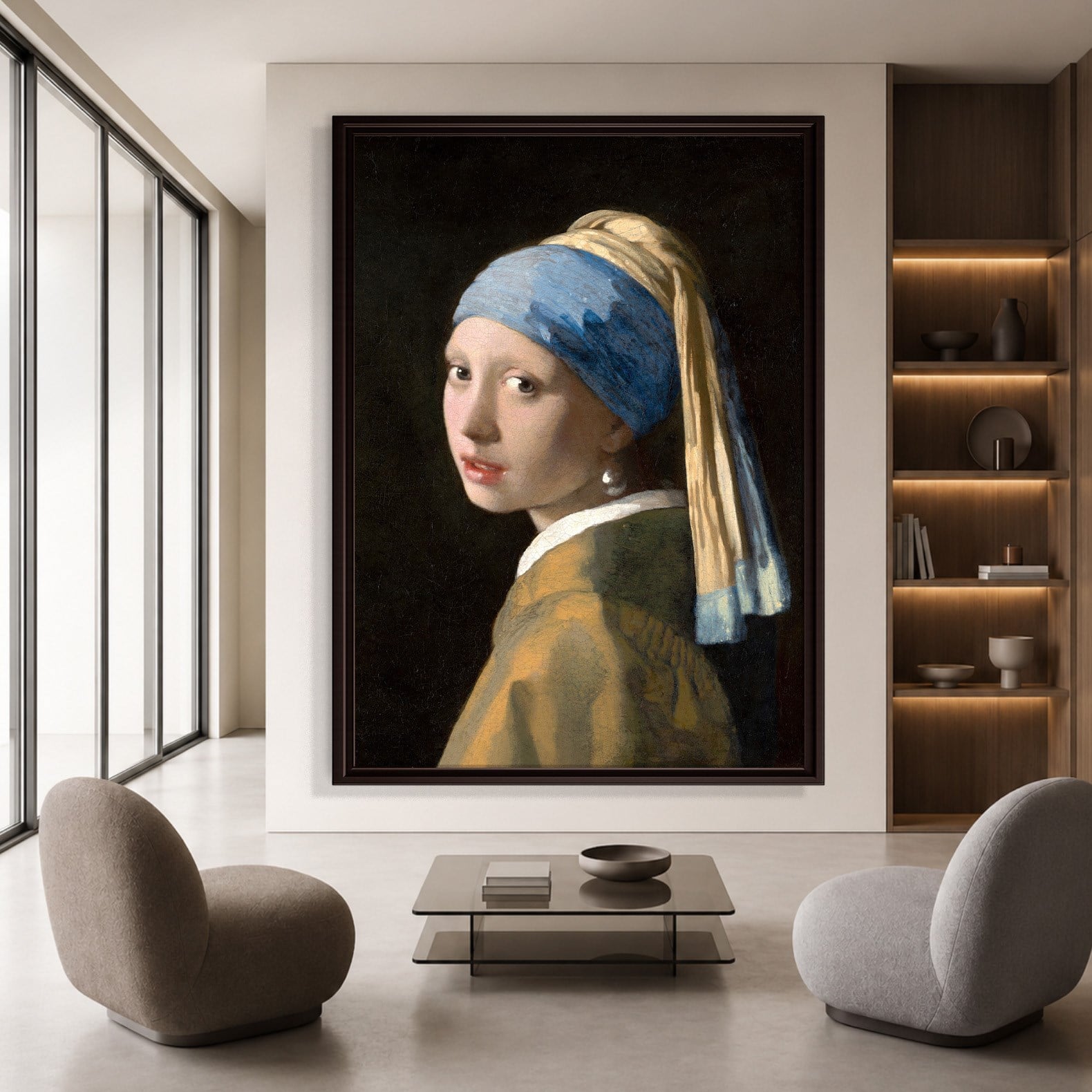 İnci Küpeli Kız Kanvas Tablo – Johannes Vermeer Girl with a Pearl Earring Klasik Sanat Eseri