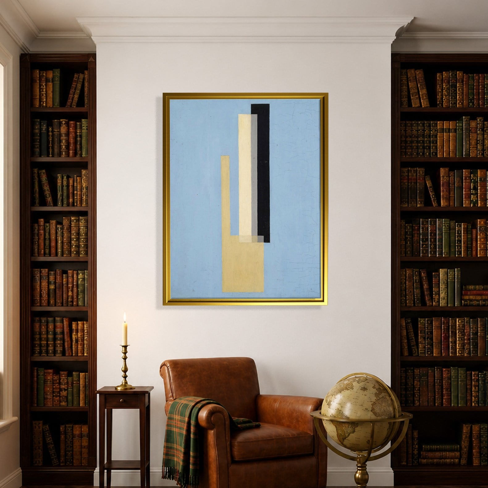Konstruktion (1920–1922) Kanvas Tablo – El Lissitzky Soyut Geometrik Modern Sanat Baskısı