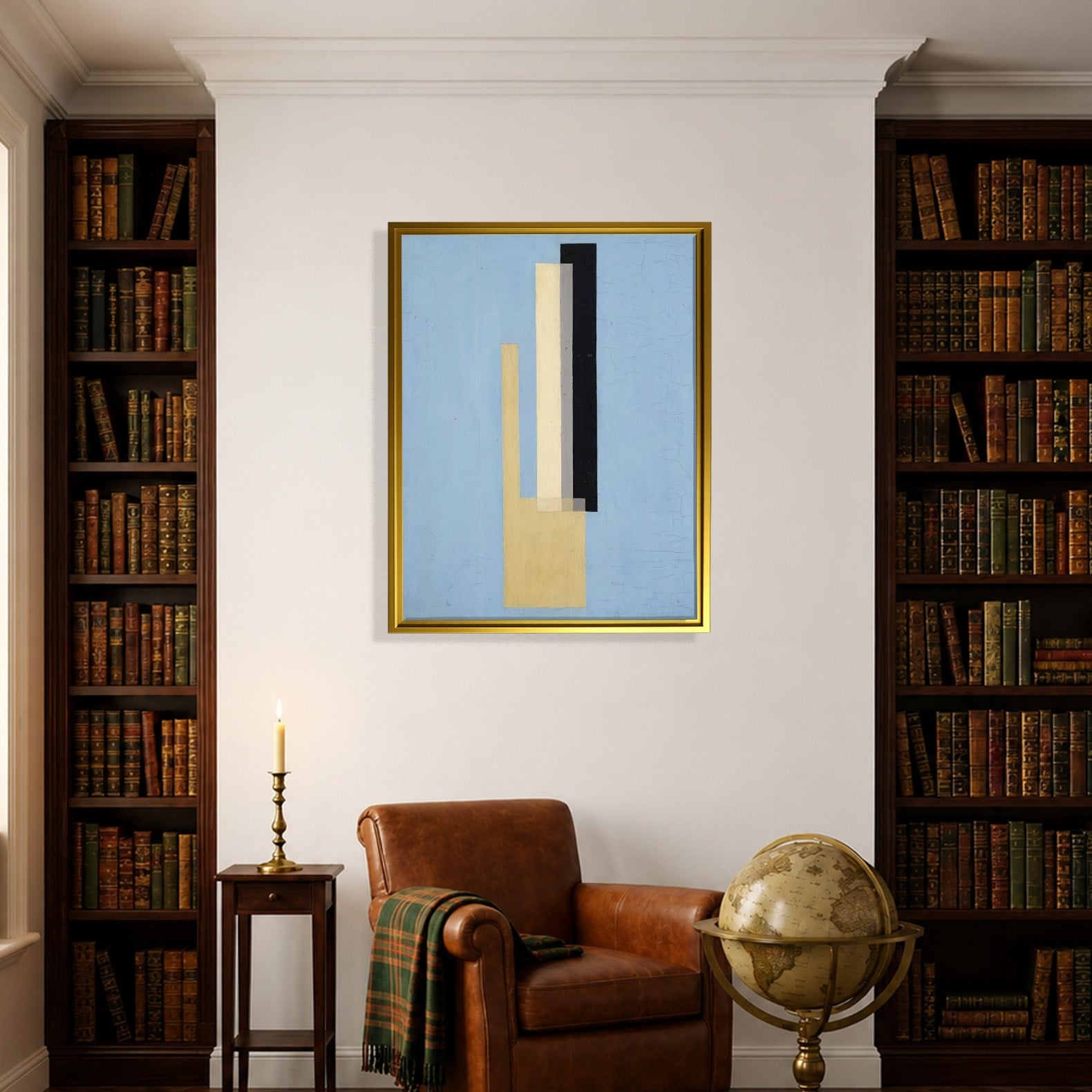 Konstruktion (1920–1922) Kanvas Tablo – El Lissitzky Soyut Geometrik Modern Sanat Baskısı