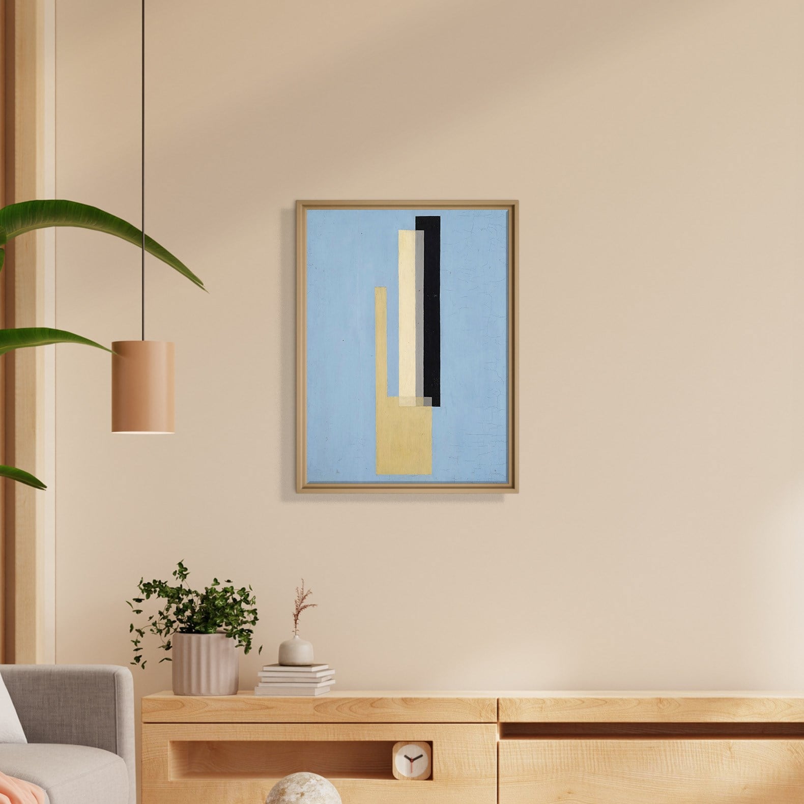 Konstruktion (1920–1922) Kanvas Tablo – El Lissitzky Soyut Geometrik Modern Sanat Baskısı