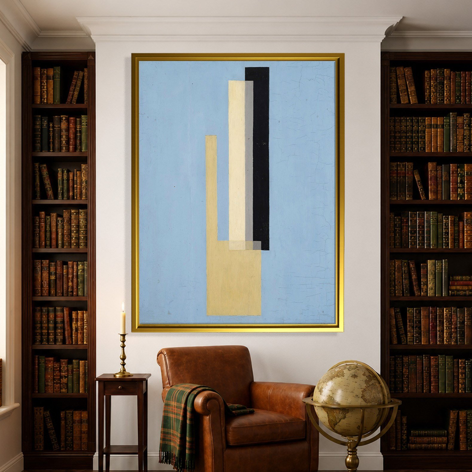 Konstruktion (1920–1922) Kanvas Tablo – El Lissitzky Soyut Geometrik Modern Sanat Baskısı