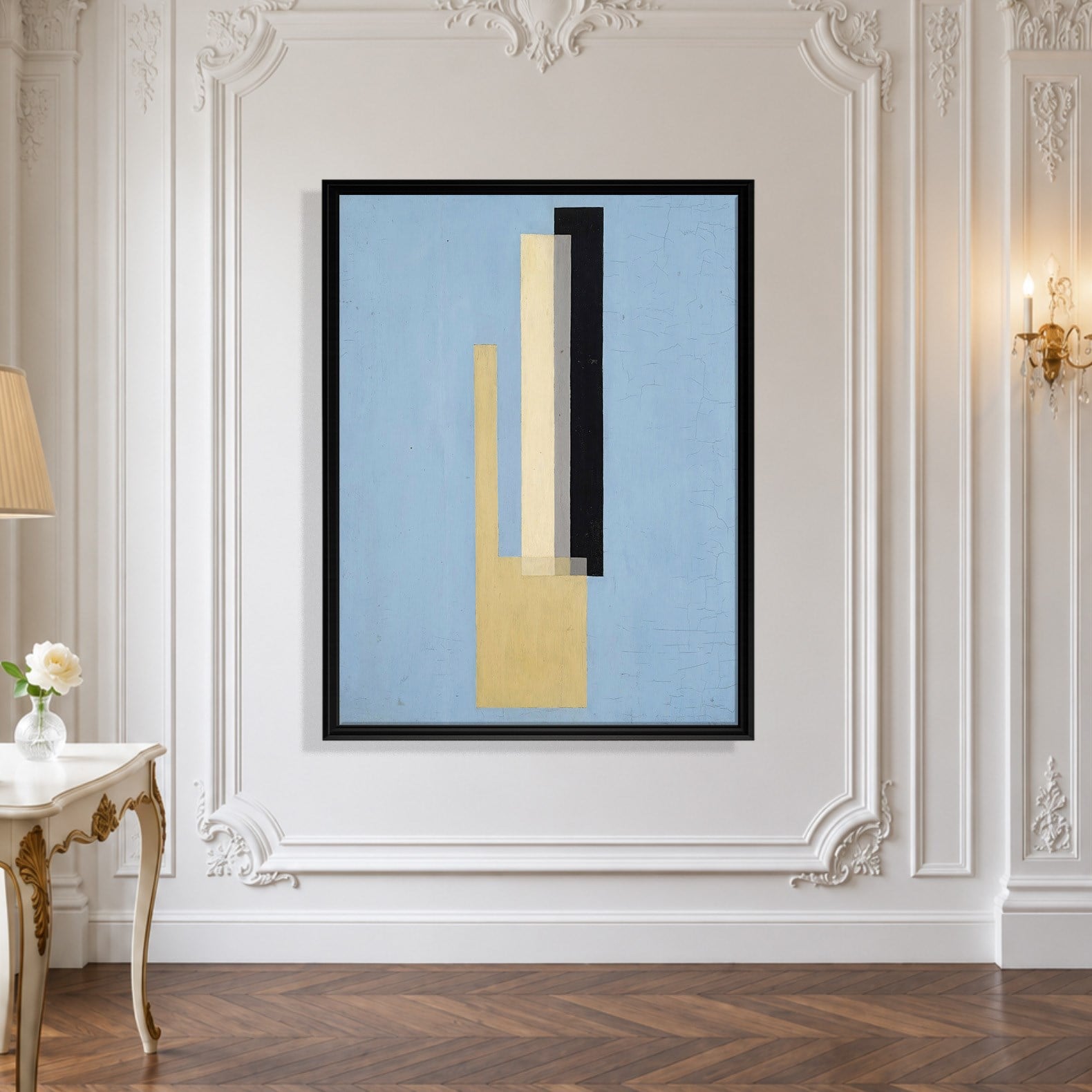 Konstruktion (1920–1922) Kanvas Tablo – El Lissitzky Soyut Geometrik Modern Sanat Baskısı