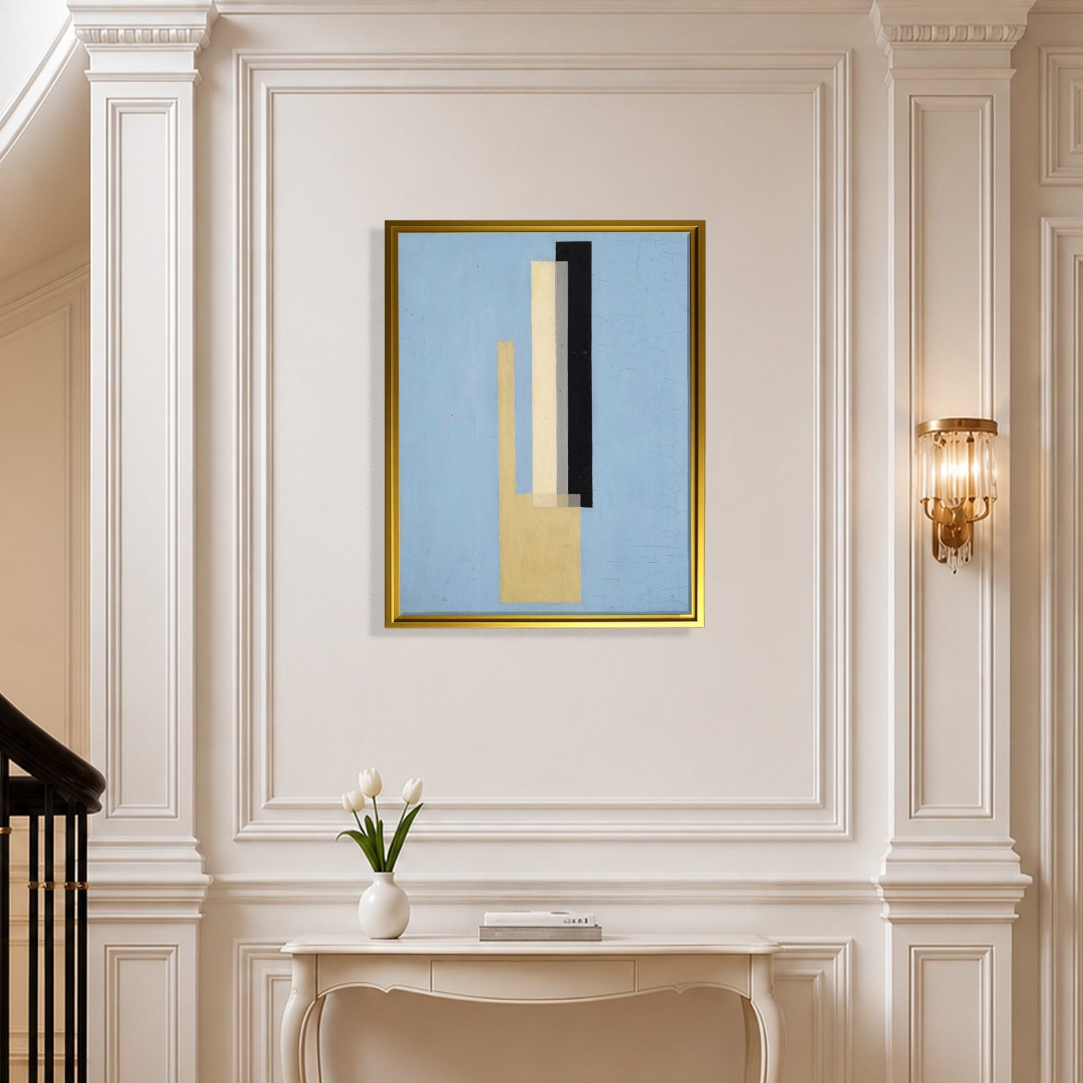 Konstruktion (1920–1922) Kanvas Tablo – El Lissitzky Soyut Geometrik Modern Sanat Baskısı