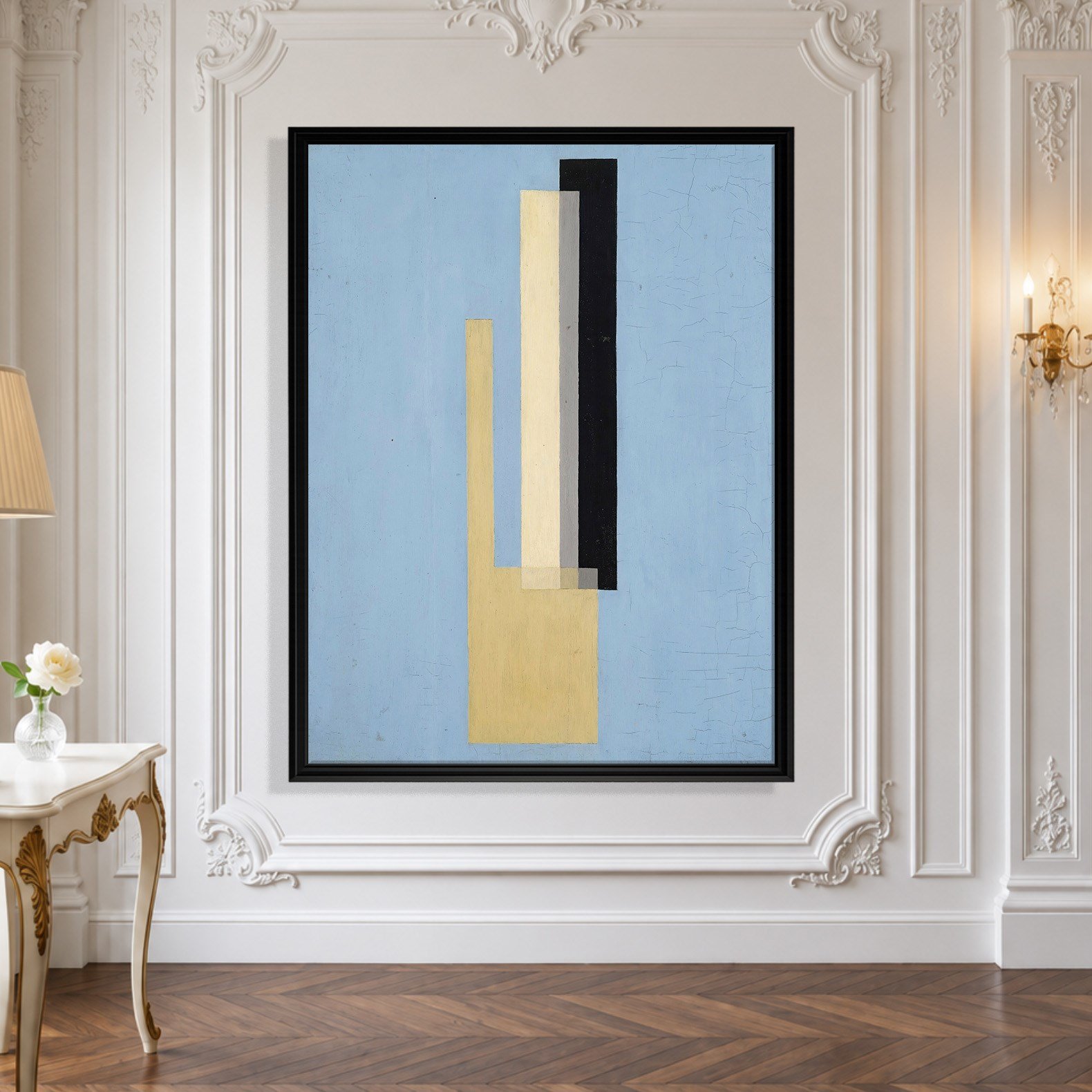 Konstruktion (1920–1922) Kanvas Tablo – El Lissitzky Soyut Geometrik Modern Sanat Baskısı