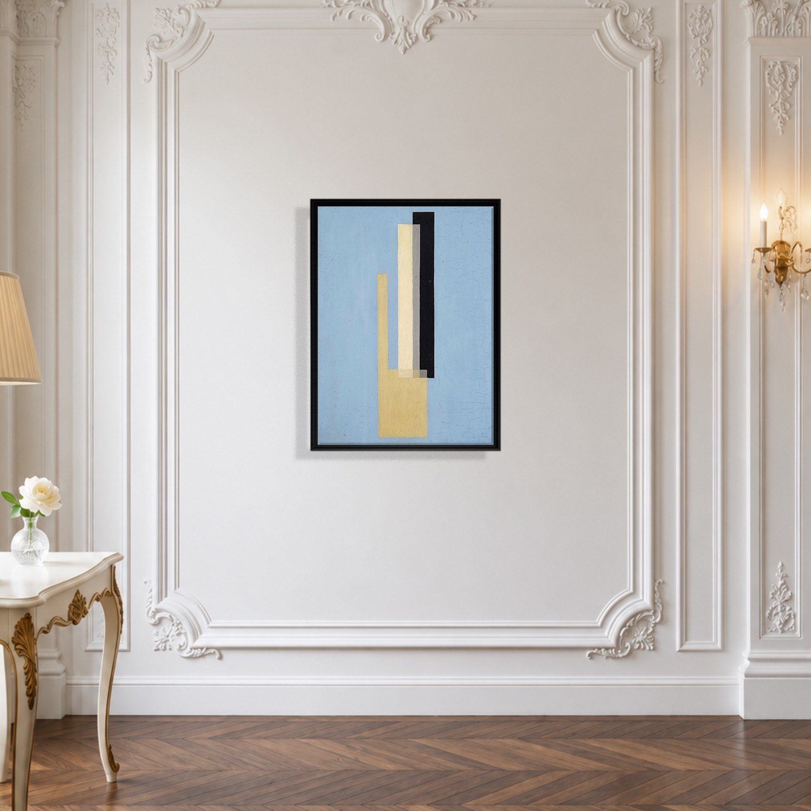 Konstruktion (1920–1922) Kanvas Tablo – El Lissitzky Soyut Geometrik Modern Sanat Baskısı