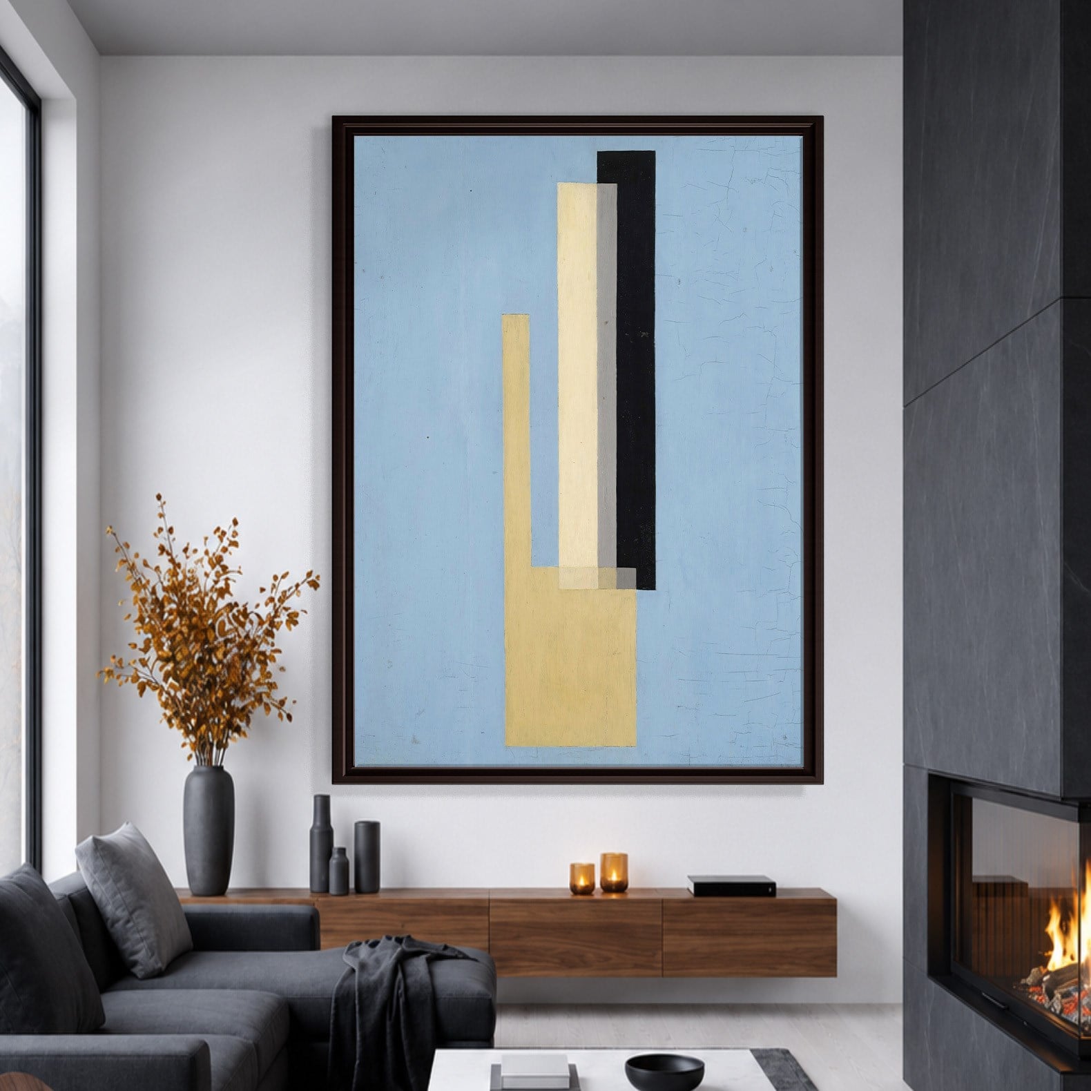 Konstruktion (1920–1922) Kanvas Tablo – El Lissitzky Soyut Geometrik Modern Sanat Baskısı