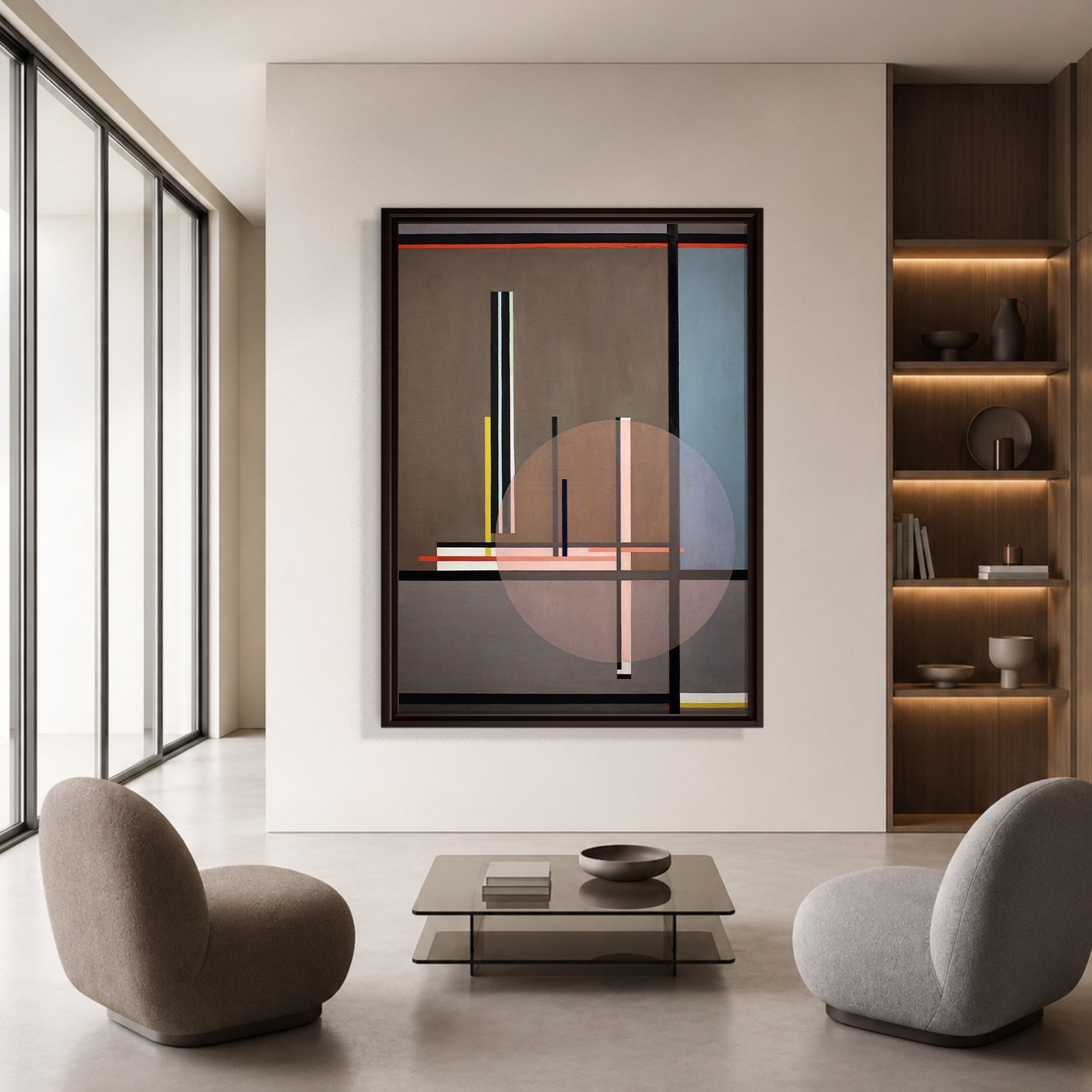 Lis (1922) Kanvas Tablo – László Moholy-Nagy Bauhaus Soyut Geometrik Modern Sanat Baskısı