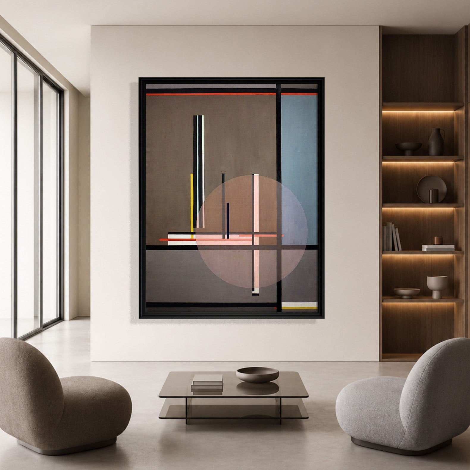 Lis (1922) Kanvas Tablo – László Moholy-Nagy Bauhaus Soyut Geometrik Modern Sanat Baskısı