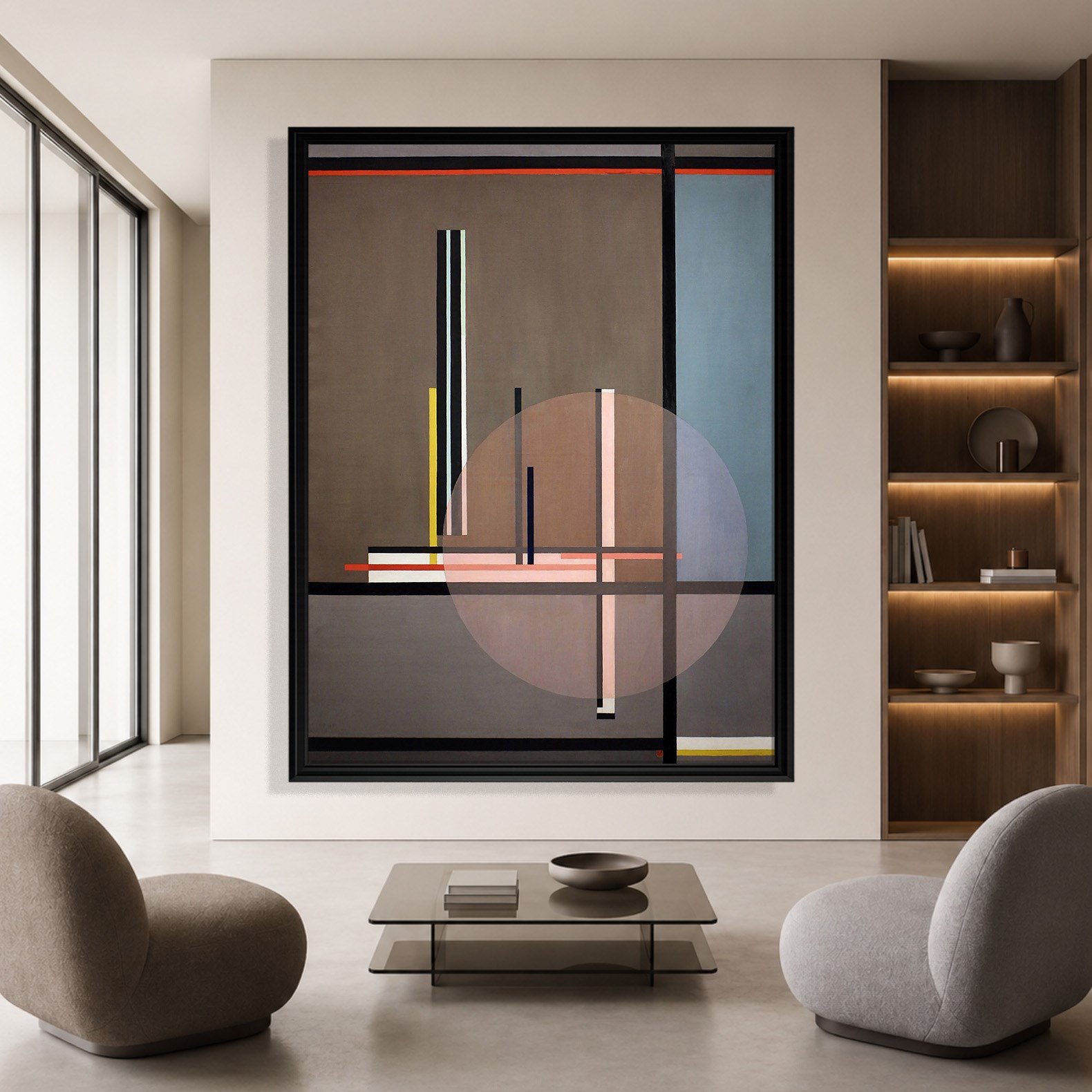 Lis (1922) Kanvas Tablo – László Moholy-Nagy Bauhaus Soyut Geometrik Modern Sanat Baskısı