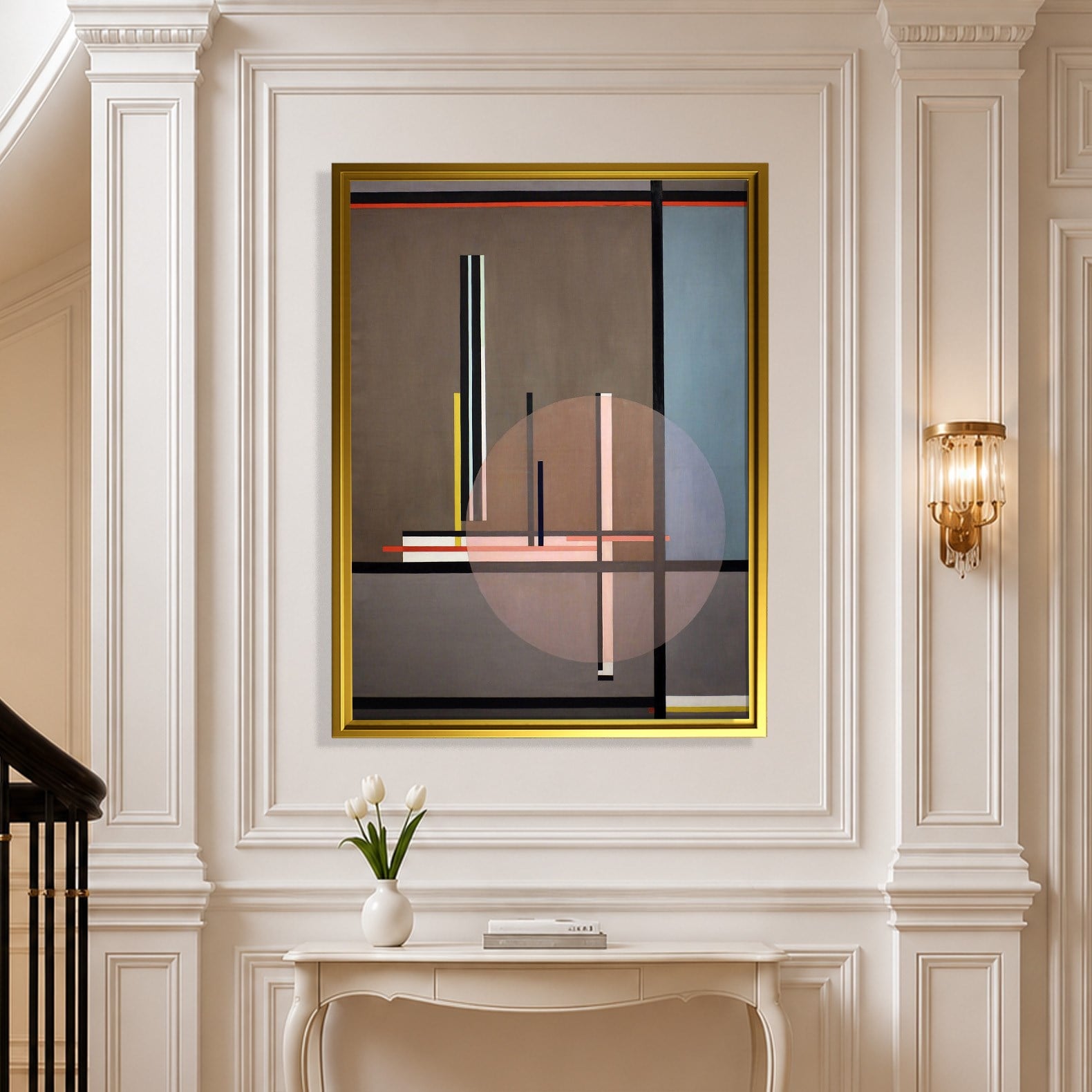 Lis (1922) Kanvas Tablo – László Moholy-Nagy Bauhaus Soyut Geometrik Modern Sanat Baskısı
