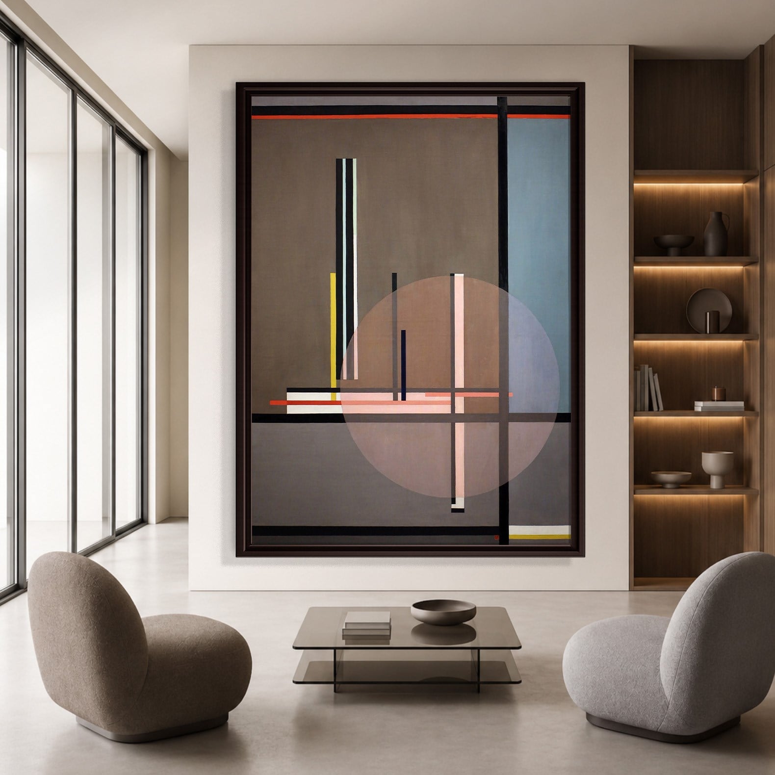 Lis (1922) Kanvas Tablo – László Moholy-Nagy Bauhaus Soyut Geometrik Modern Sanat Baskısı