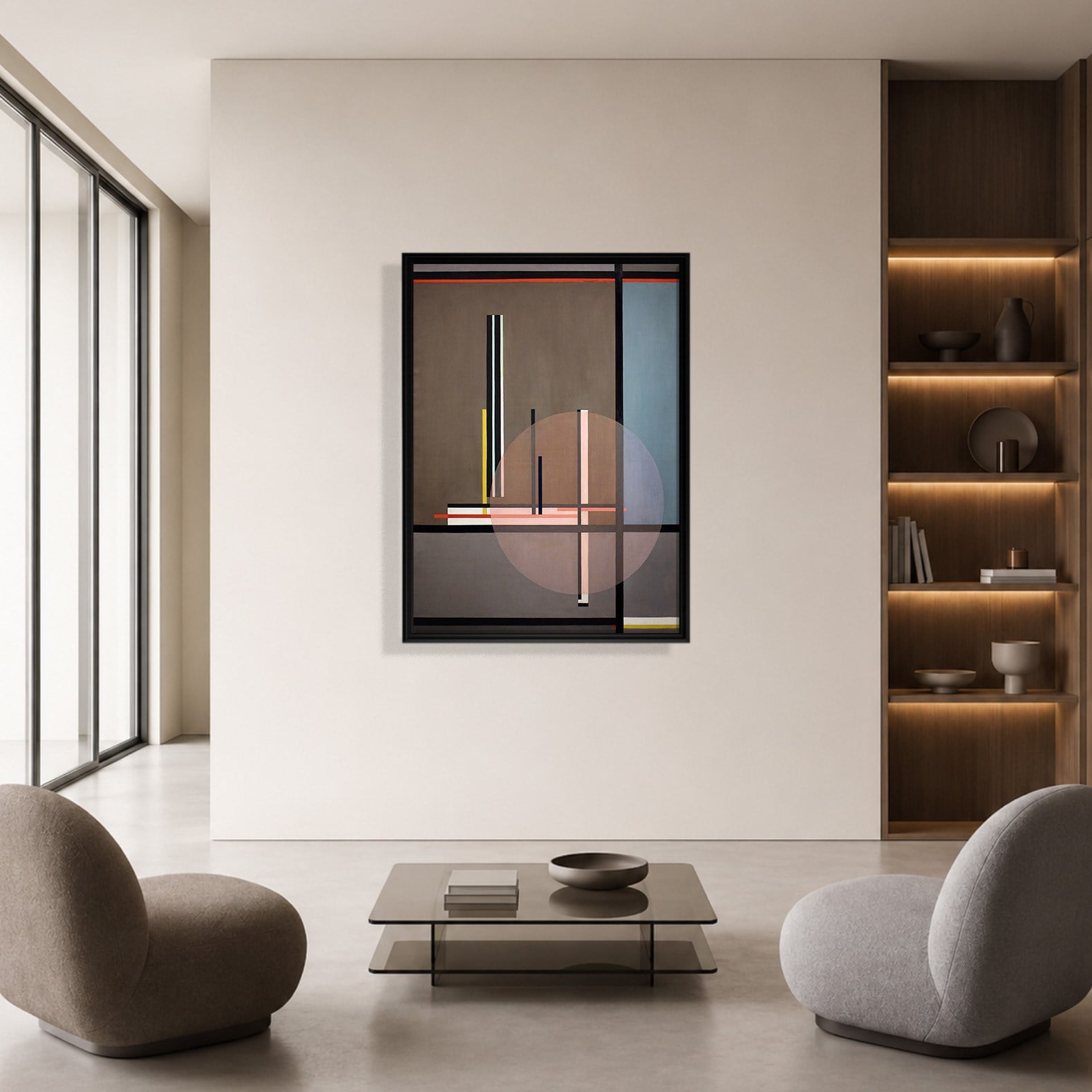 Lis (1922) Kanvas Tablo – László Moholy-Nagy Bauhaus Soyut Geometrik Modern Sanat Baskısı