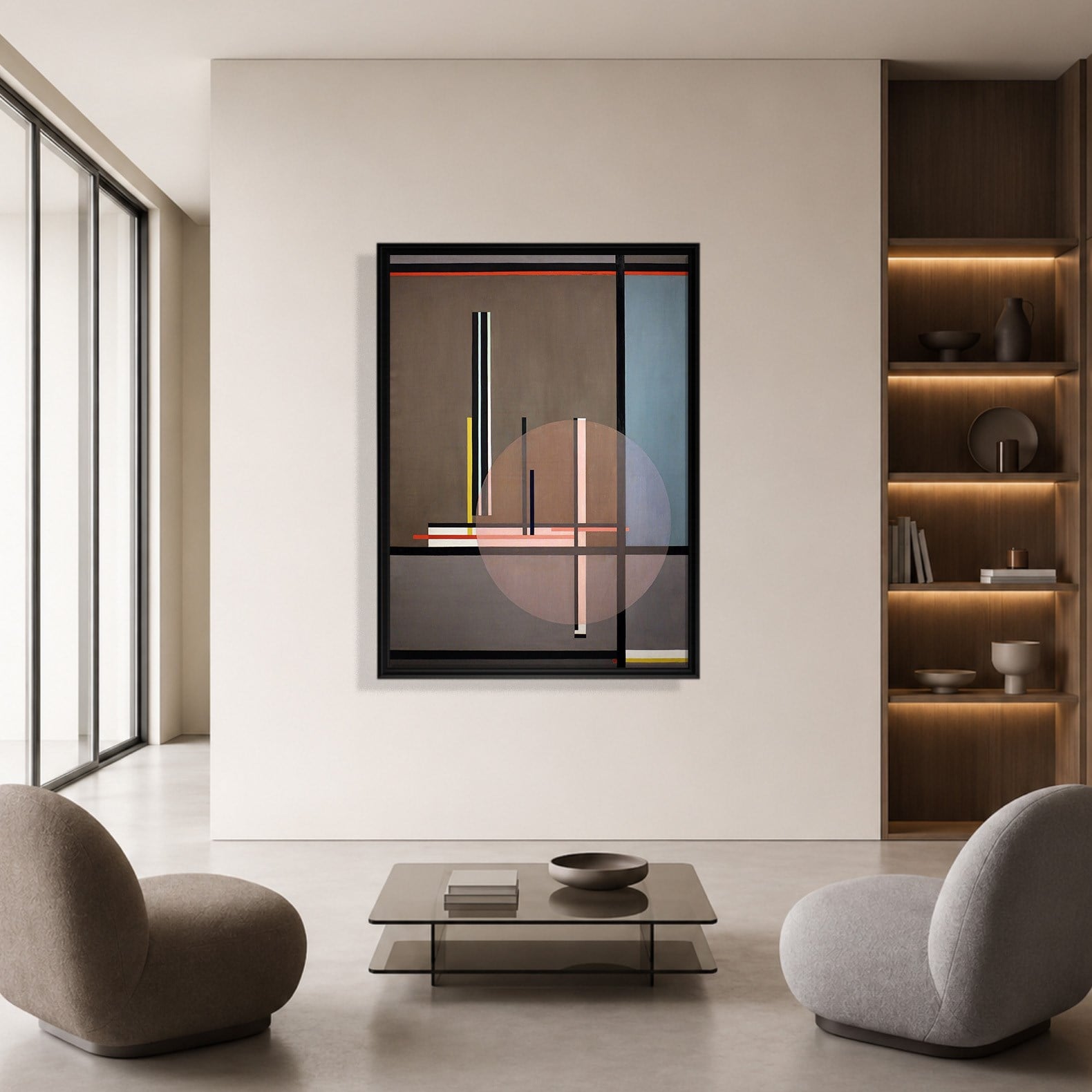 Lis (1922) Kanvas Tablo – László Moholy-Nagy Bauhaus Soyut Geometrik Modern Sanat Baskısı