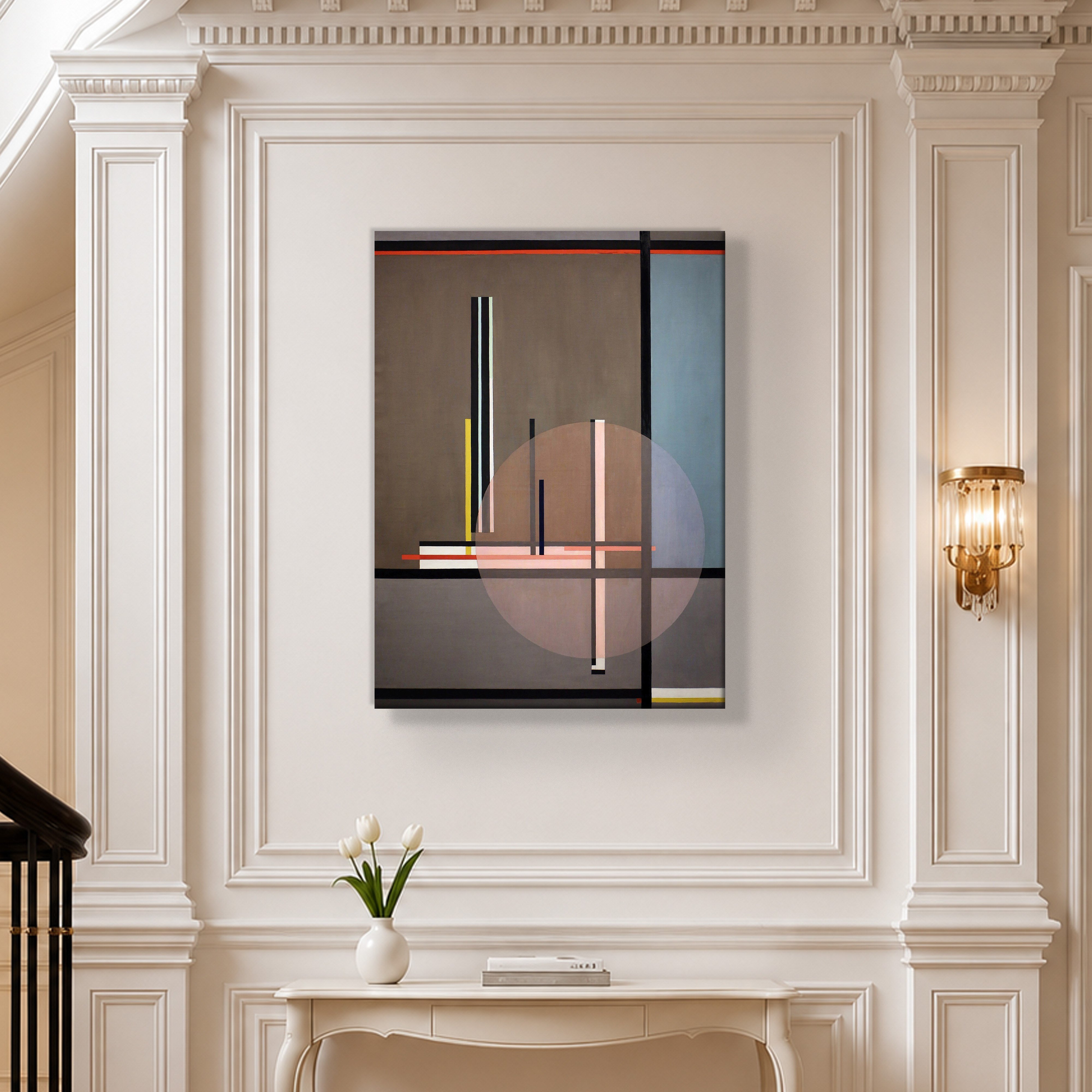 Lis (1922) Kanvas Tablo – László Moholy-Nagy Bauhaus Soyut Geometrik Modern Sanat Baskısı