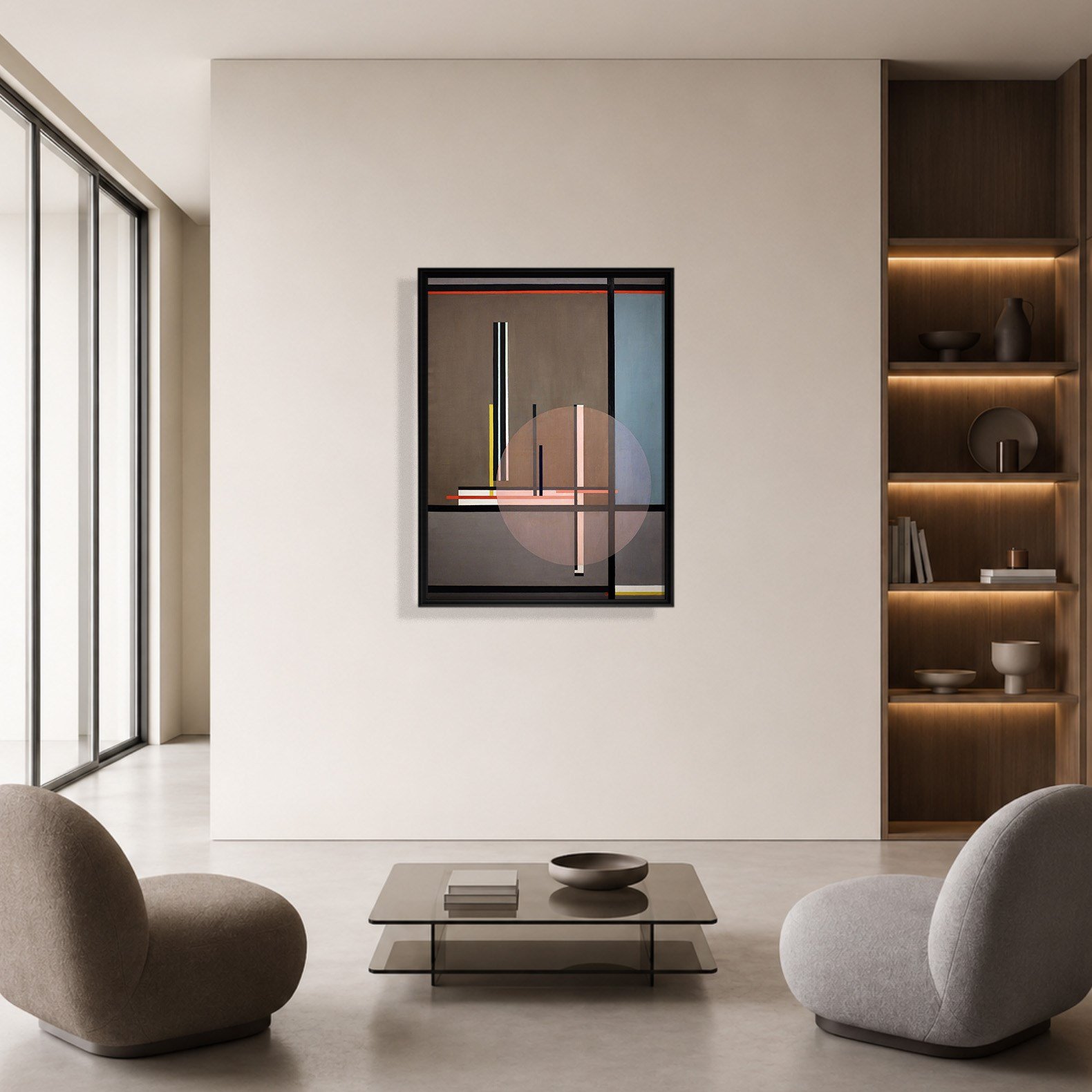 Lis (1922) Kanvas Tablo – László Moholy-Nagy Bauhaus Soyut Geometrik Modern Sanat Baskısı