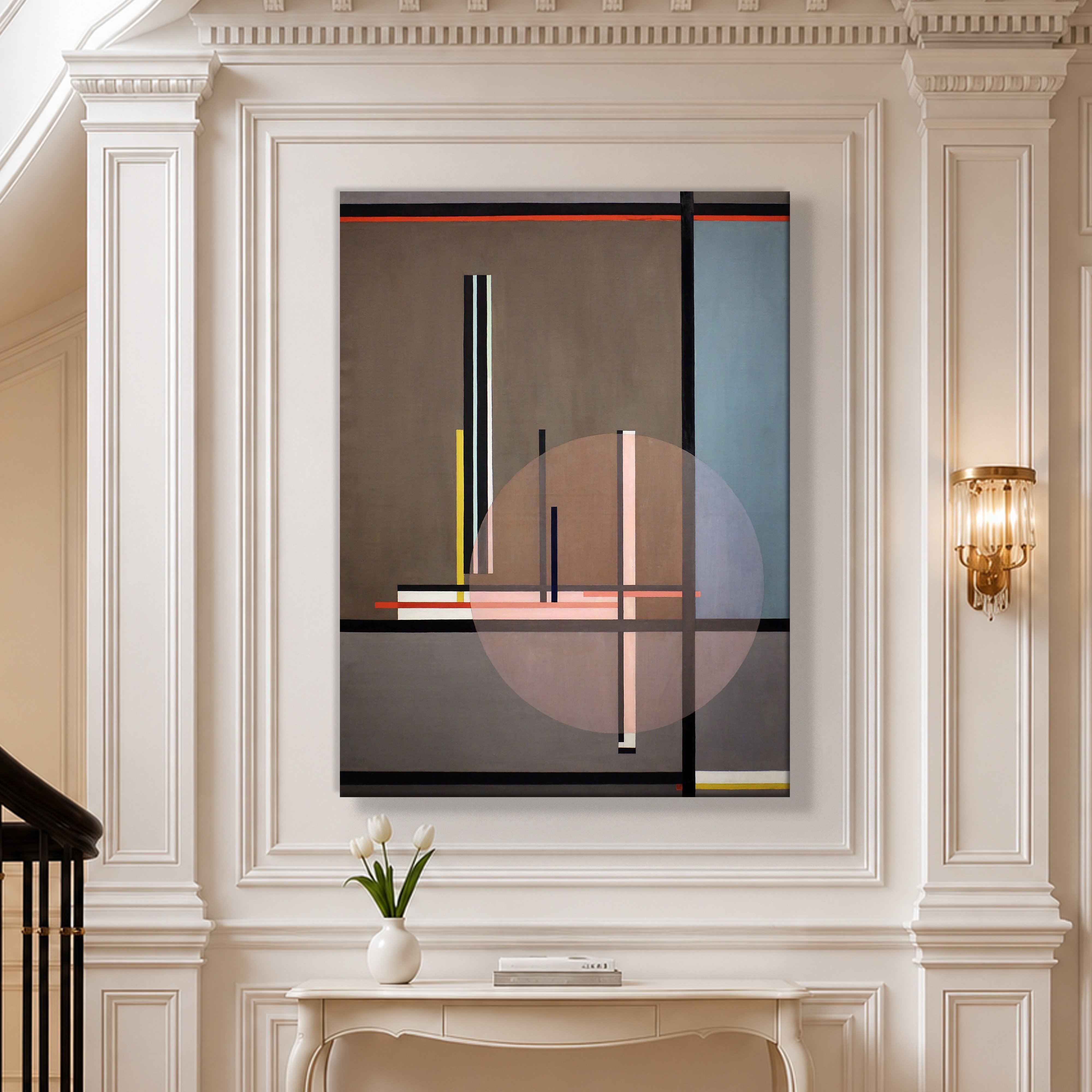 Lis (1922) Kanvas Tablo – László Moholy-Nagy Bauhaus Soyut Geometrik Modern Sanat Baskısı