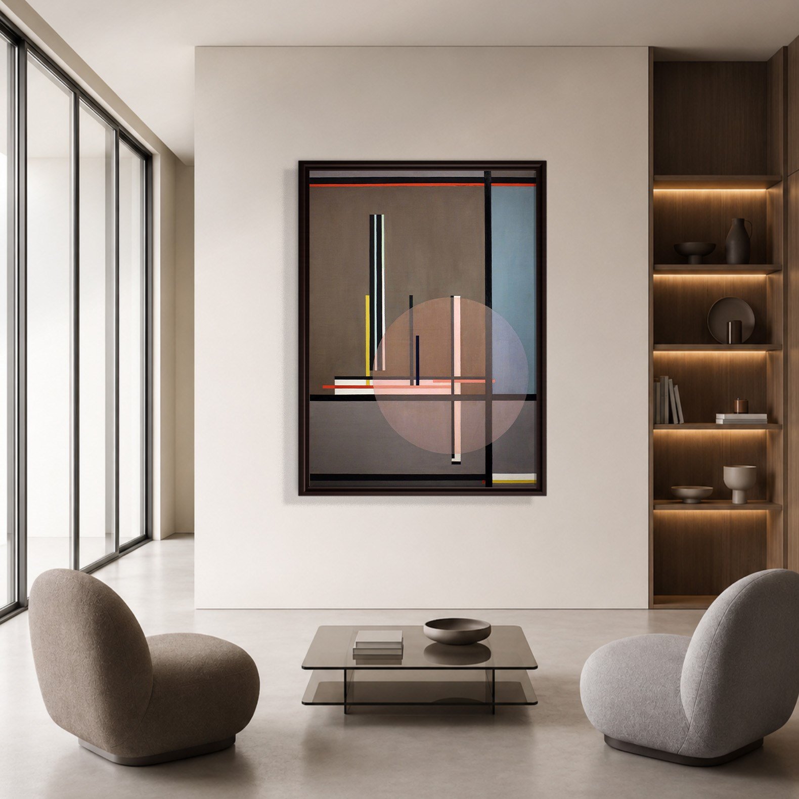 Lis (1922) Kanvas Tablo – László Moholy-Nagy Bauhaus Soyut Geometrik Modern Sanat Baskısı