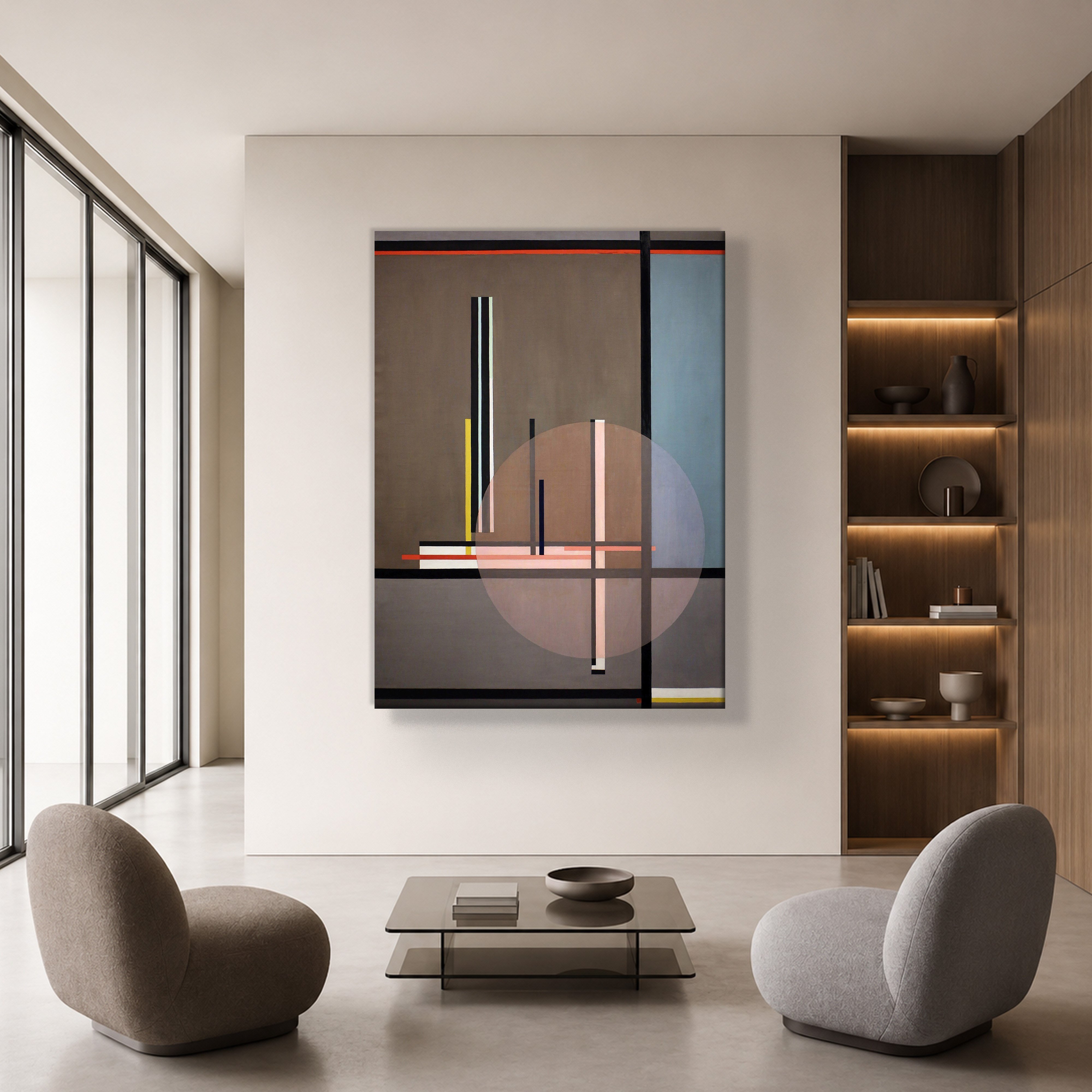 Lis (1922) Kanvas Tablo – László Moholy-Nagy Bauhaus Soyut Geometrik Modern Sanat Baskısı