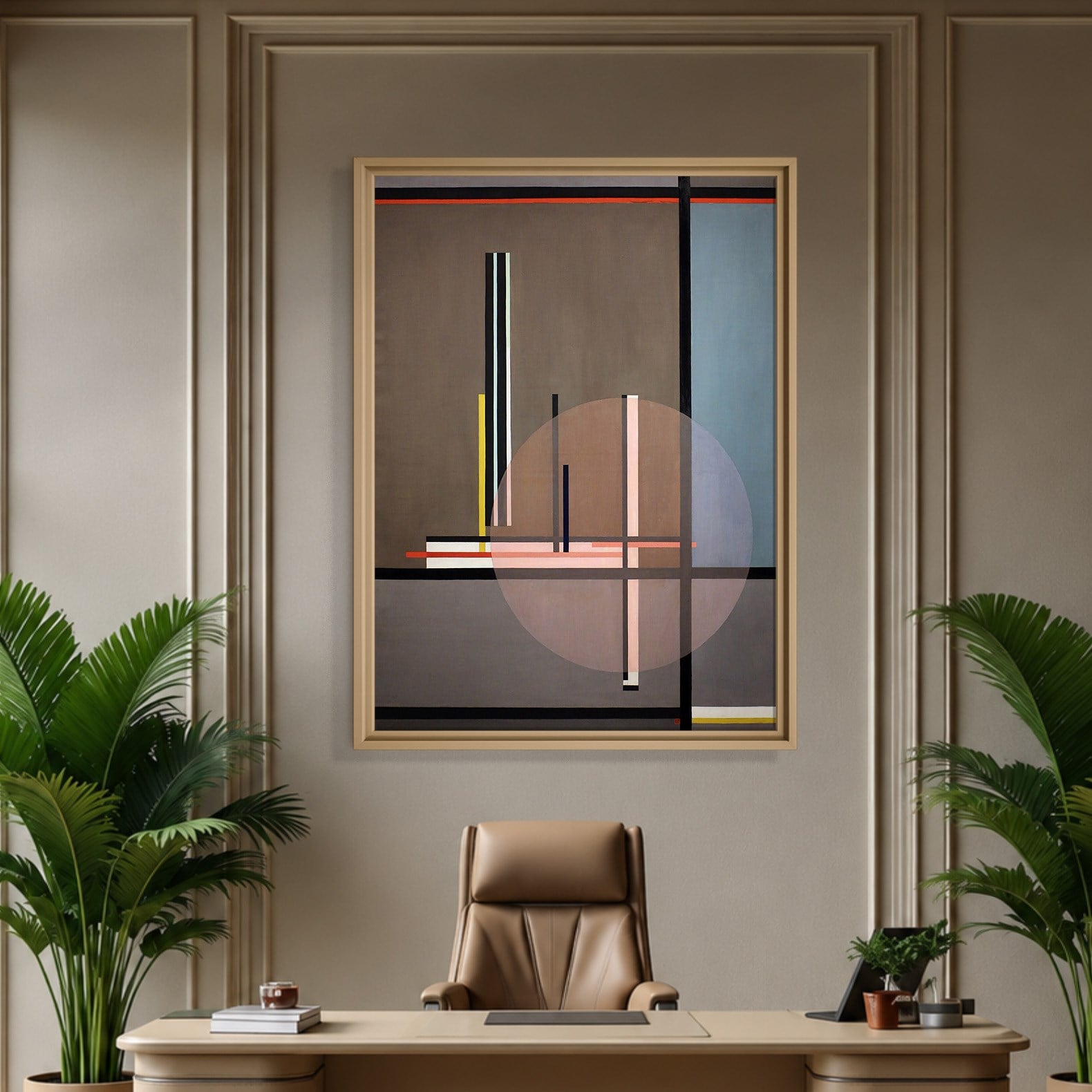 Lis (1922) Kanvas Tablo – László Moholy-Nagy Bauhaus Soyut Geometrik Modern Sanat Baskısı