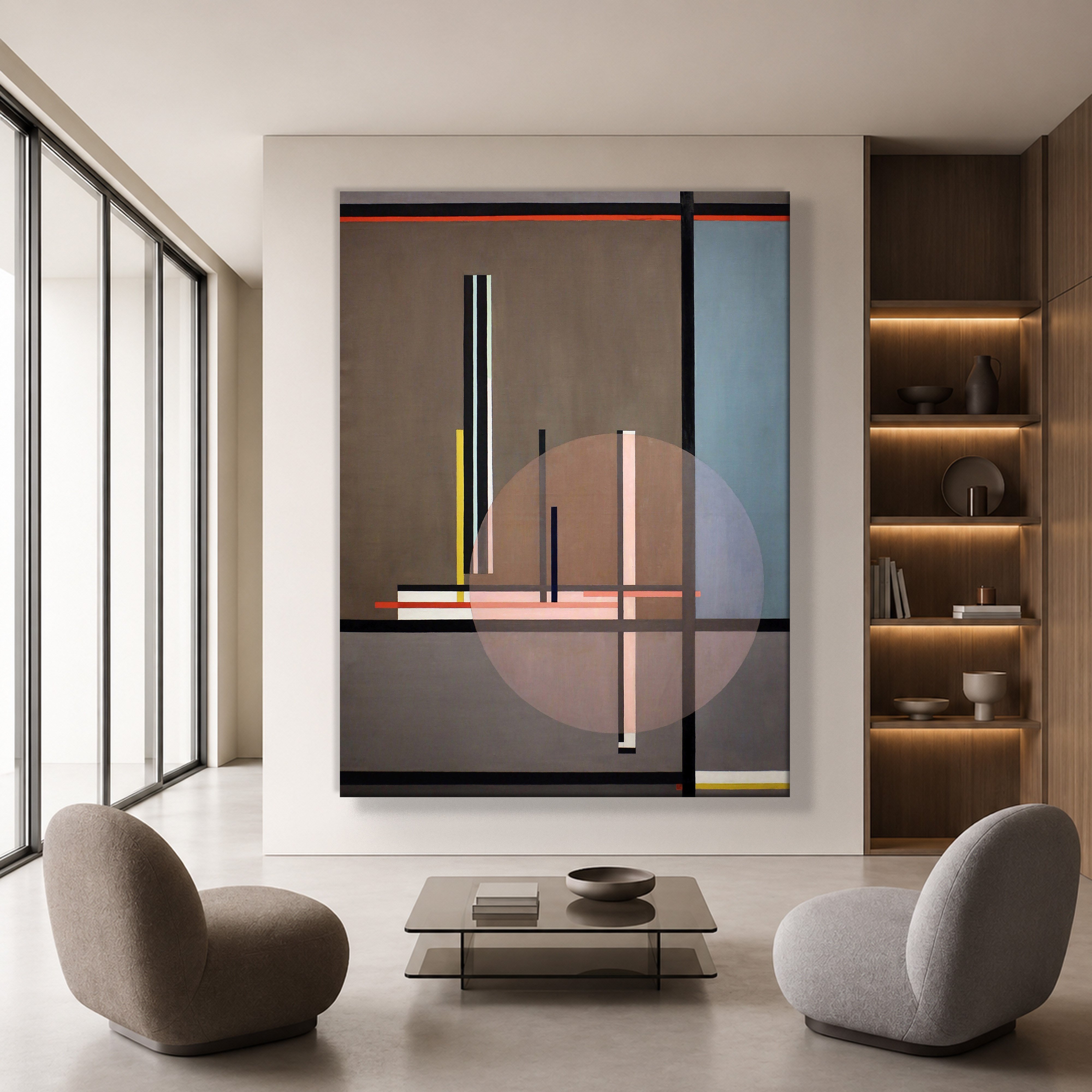 Lis (1922) Kanvas Tablo – László Moholy-Nagy Bauhaus Soyut Geometrik Modern Sanat Baskısı