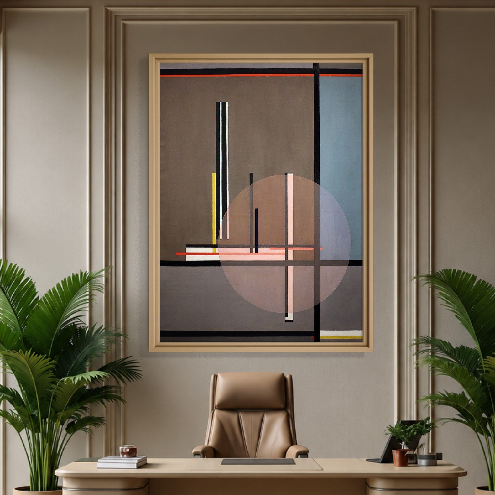 Lis (1922) Kanvas Tablo – László Moholy-Nagy Bauhaus Soyut Geometrik Modern Sanat Baskısı