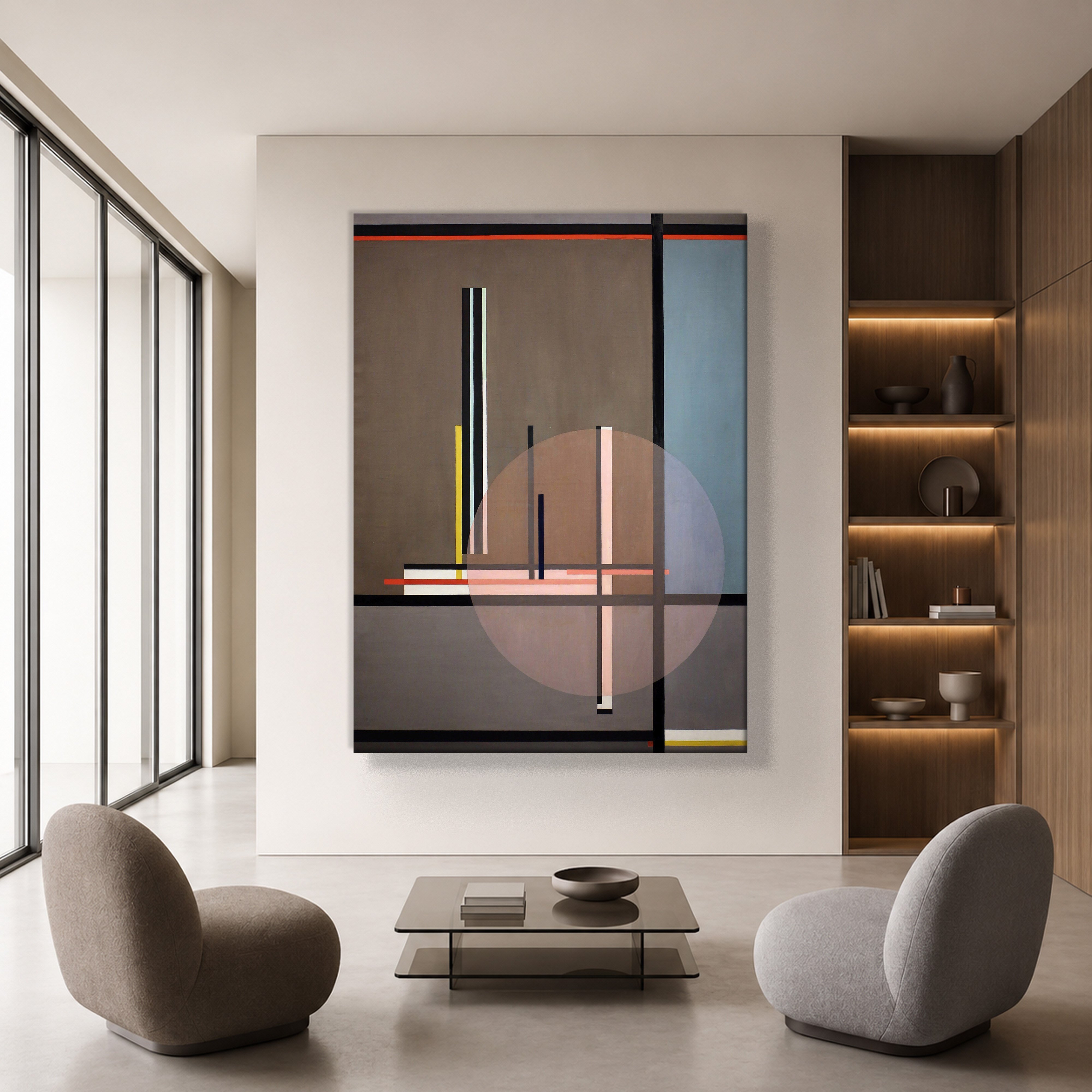Lis (1922) Kanvas Tablo – László Moholy-Nagy Bauhaus Soyut Geometrik Modern Sanat Baskısı
