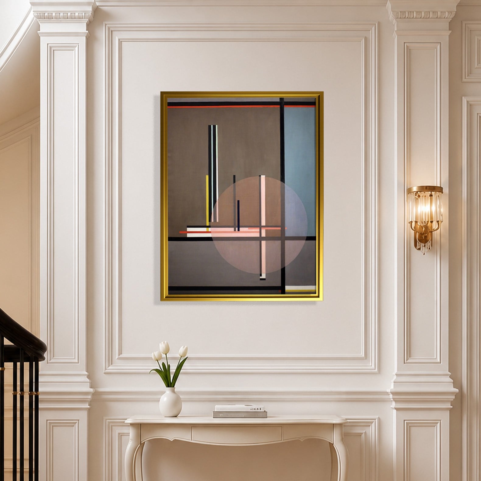 Lis (1922) Kanvas Tablo – László Moholy-Nagy Bauhaus Soyut Geometrik Modern Sanat Baskısı