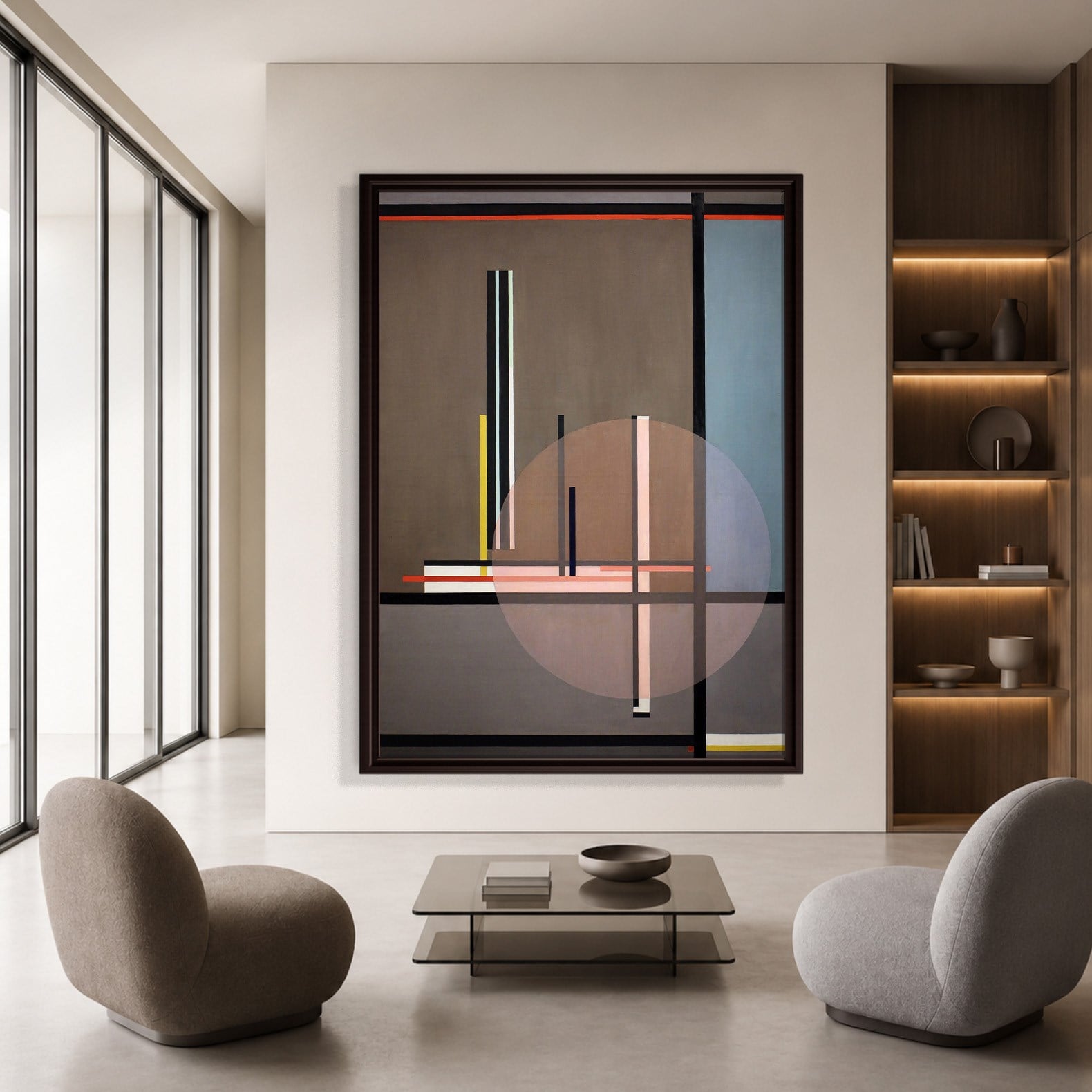 Lis (1922) Kanvas Tablo – László Moholy-Nagy Bauhaus Soyut Geometrik Modern Sanat Baskısı