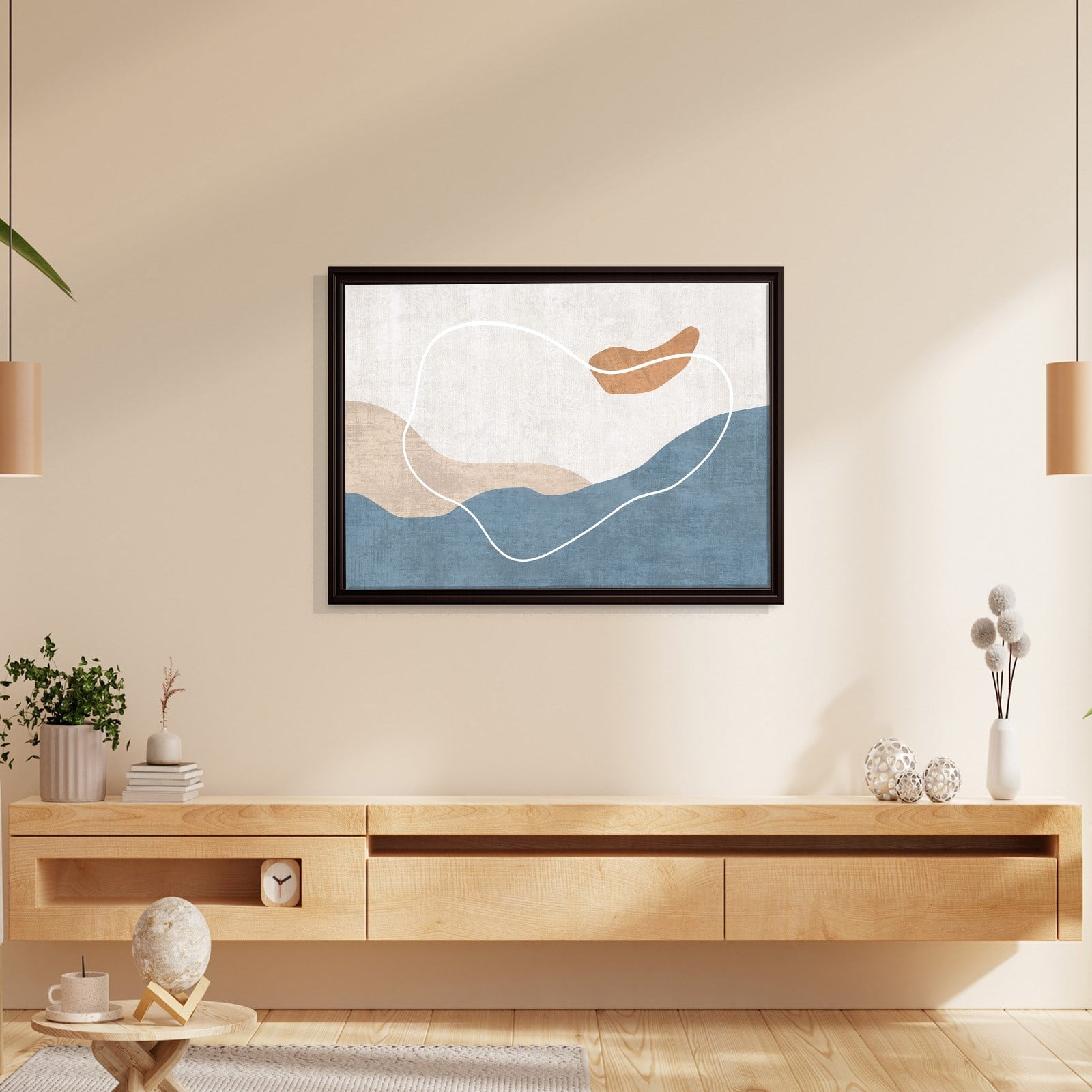 Modern Deniz ve Dalga Kanvas Tablo  