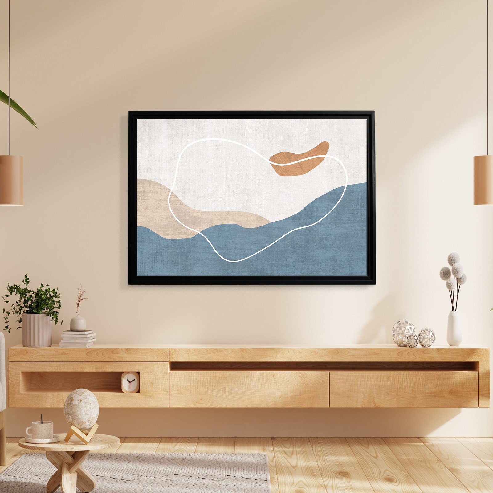 Modern Deniz ve Dalga Kanvas Tablo  