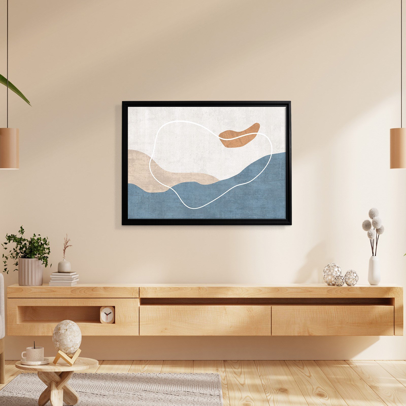 Modern Deniz ve Dalga Kanvas Tablo  