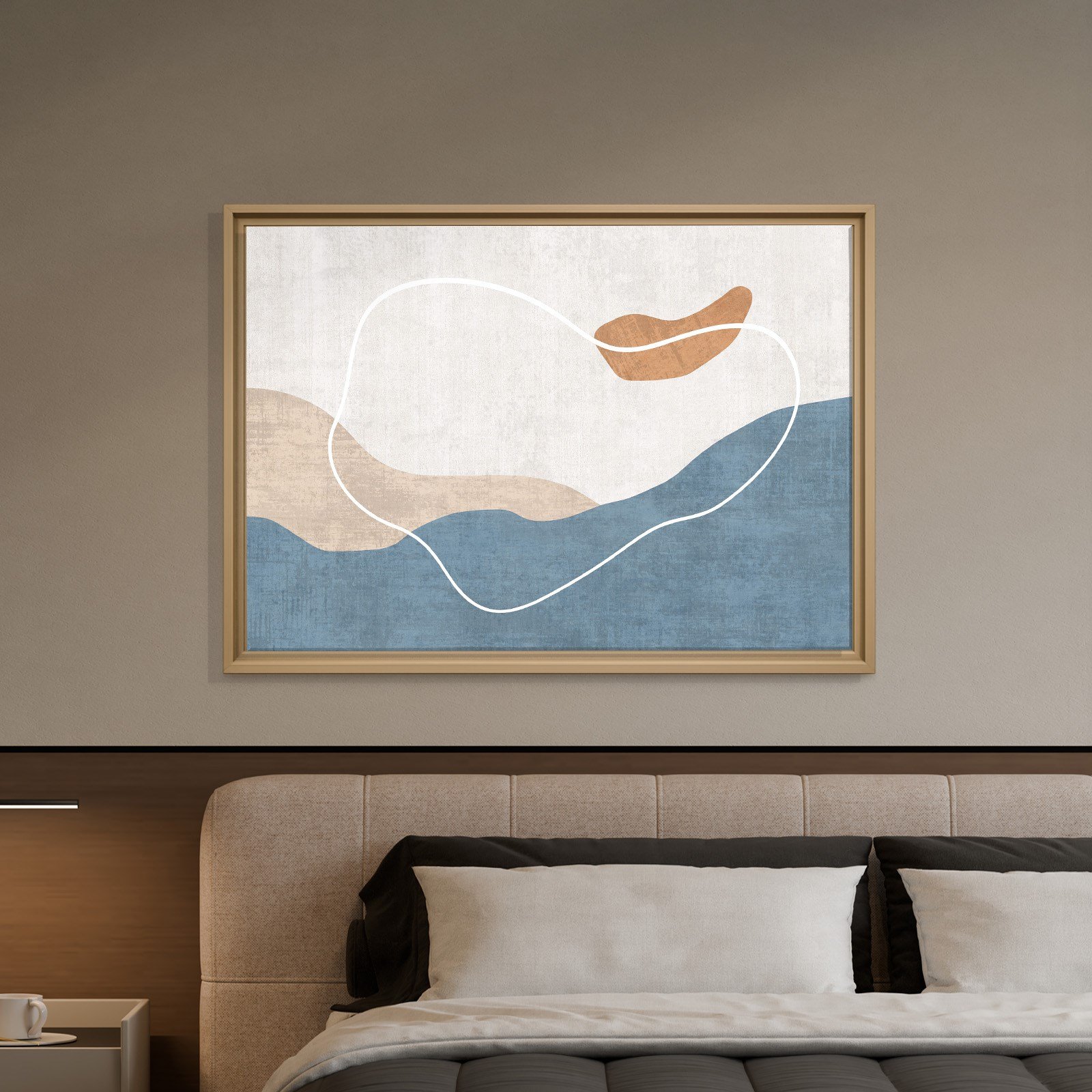Modern Deniz ve Dalga Kanvas Tablo  