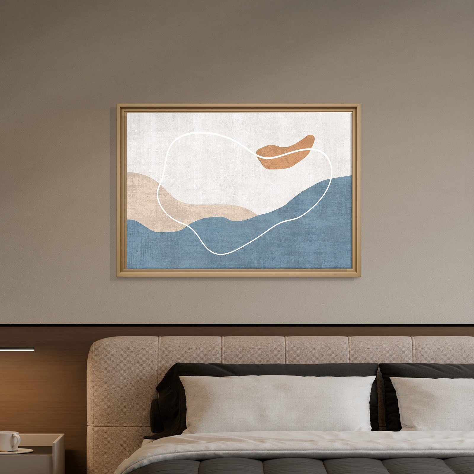 Modern Deniz ve Dalga Kanvas Tablo  
