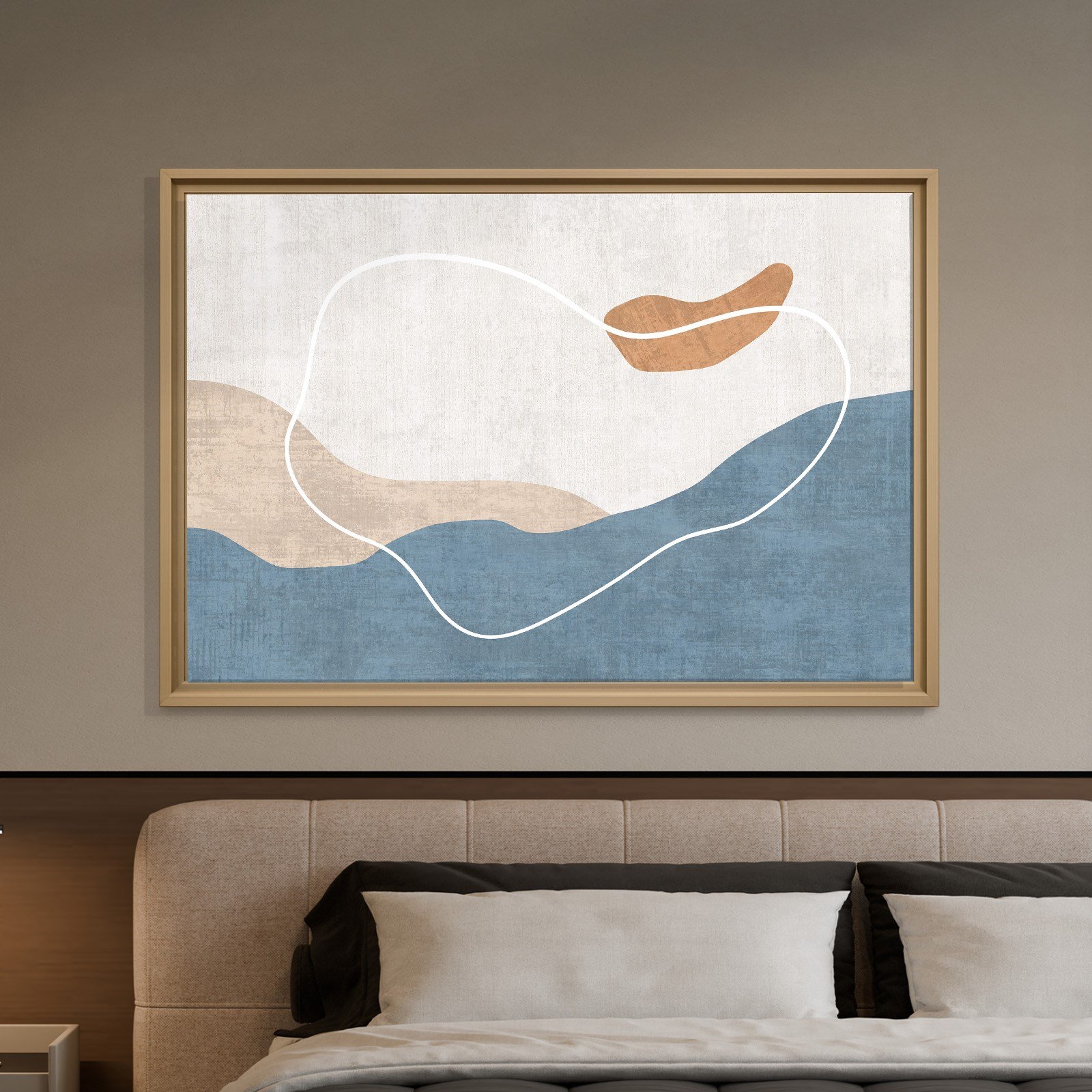 Modern Deniz ve Dalga Kanvas Tablo  
