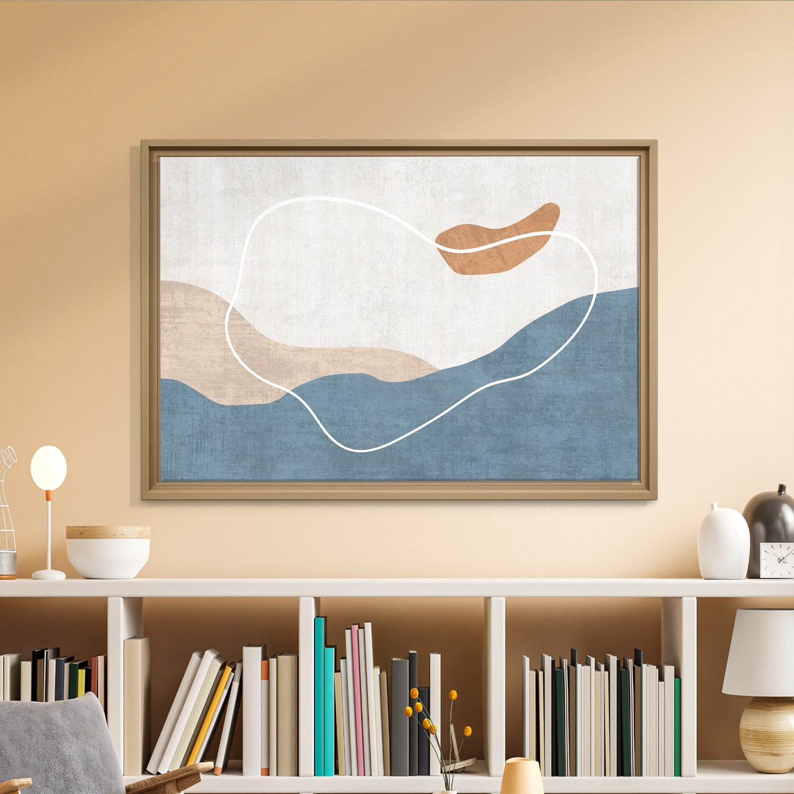 Modern Deniz ve Dalga Kanvas Tablo  
